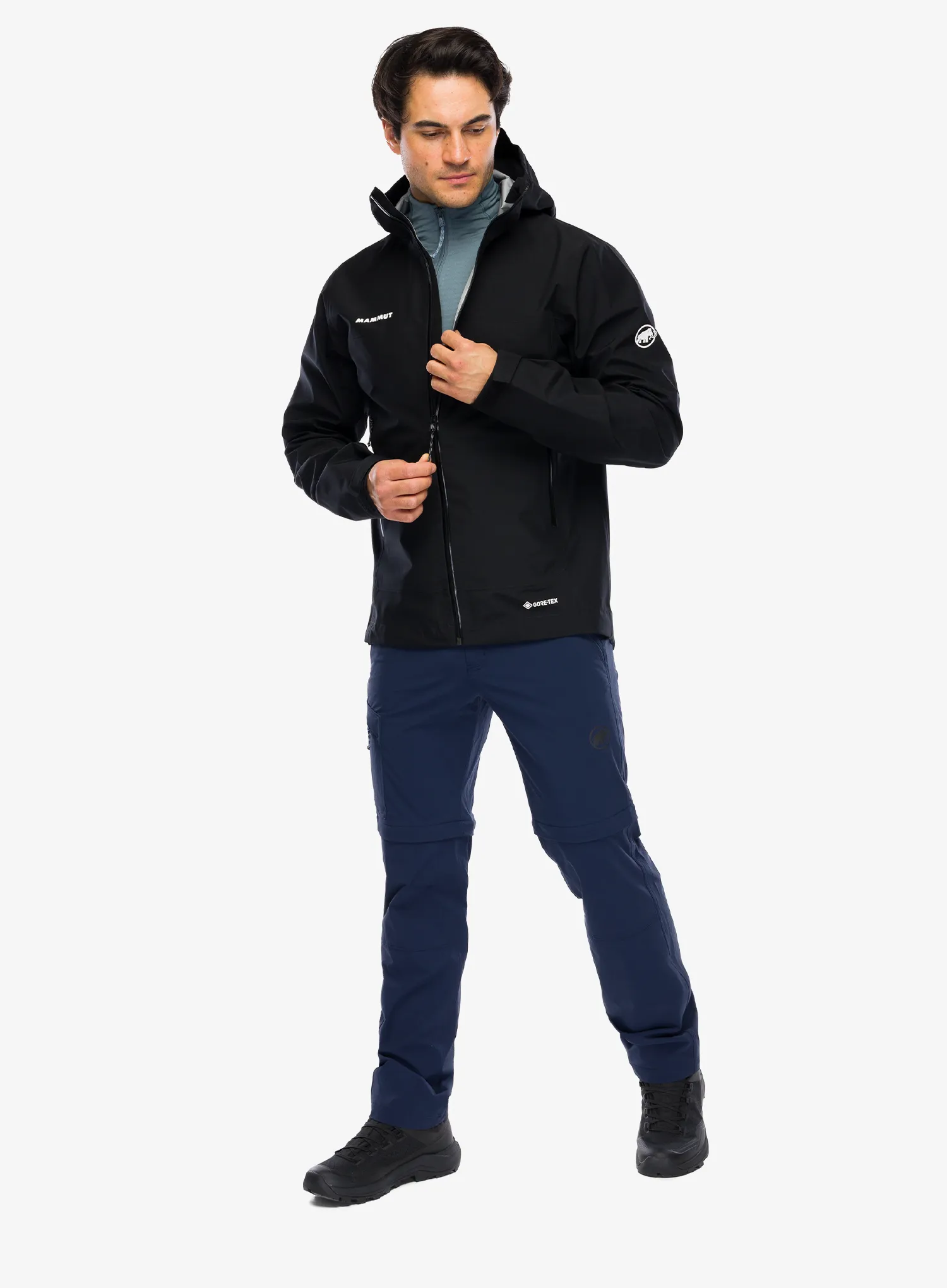 Яке с мембрана Mammut Crater Light HS Hooded Jacket - black