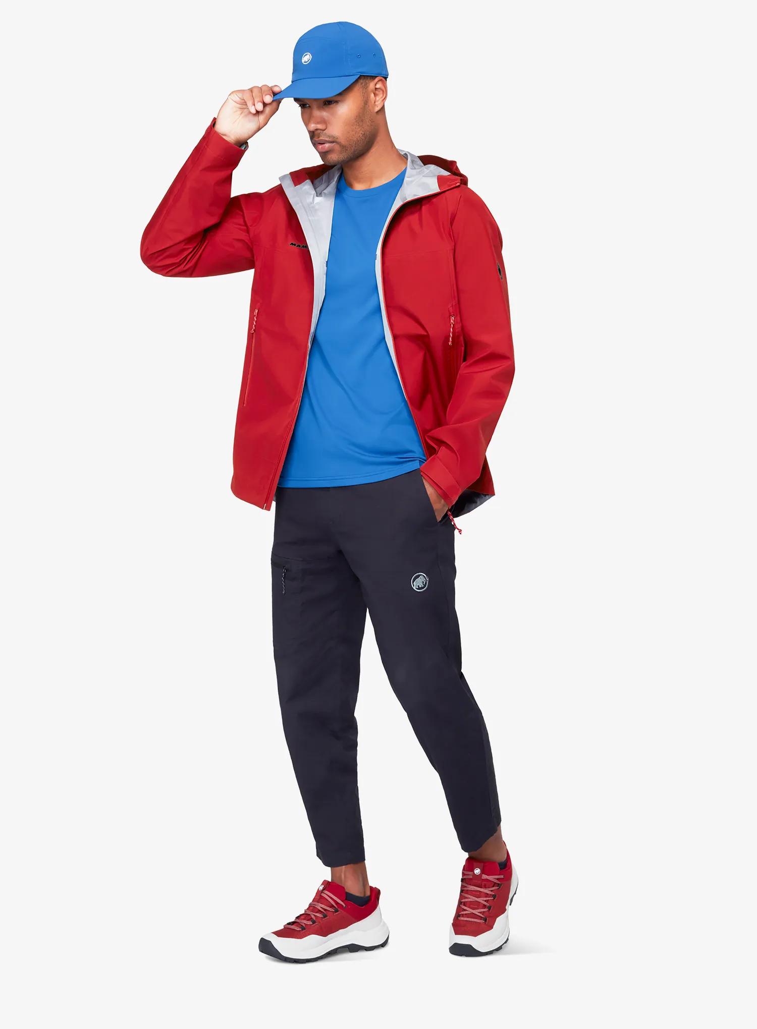 Яке с мембрана Mammut Crater Light HS Hooded Jacket - dark mammut red