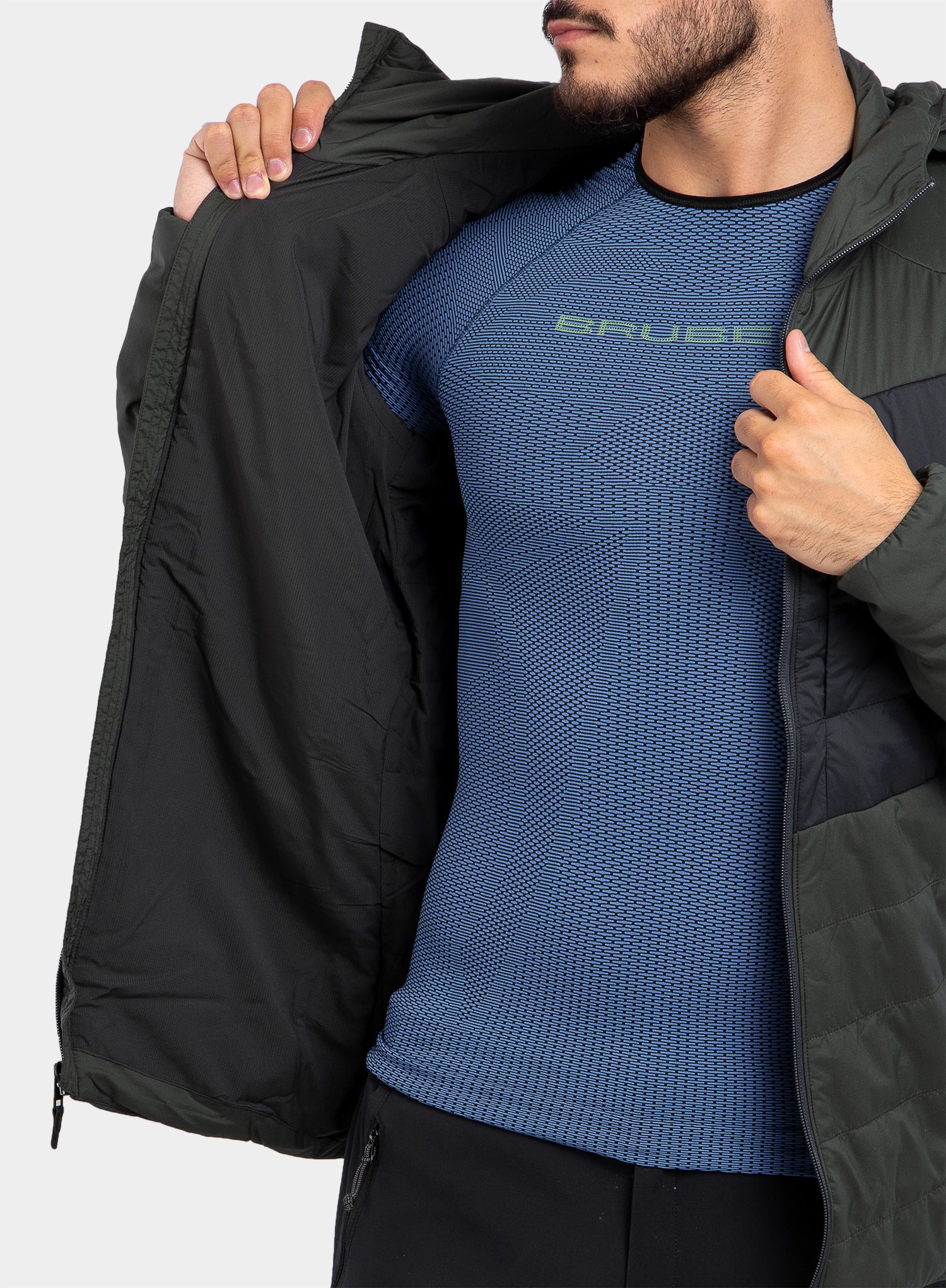 Яке Black Diamond First Light Stretch Hoody - cypress/black
