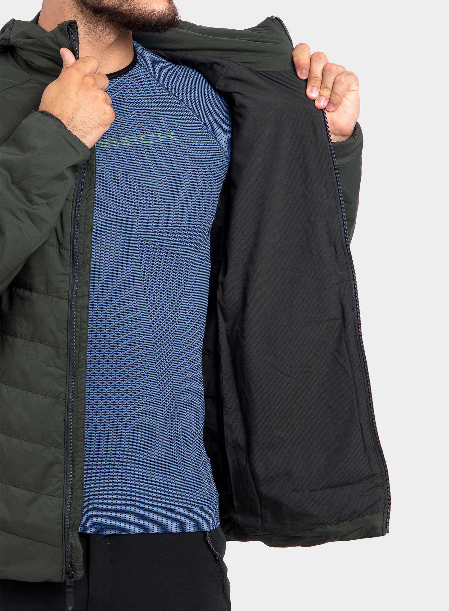 Яке Black Diamond First Light Stretch Hoody - cypress/black