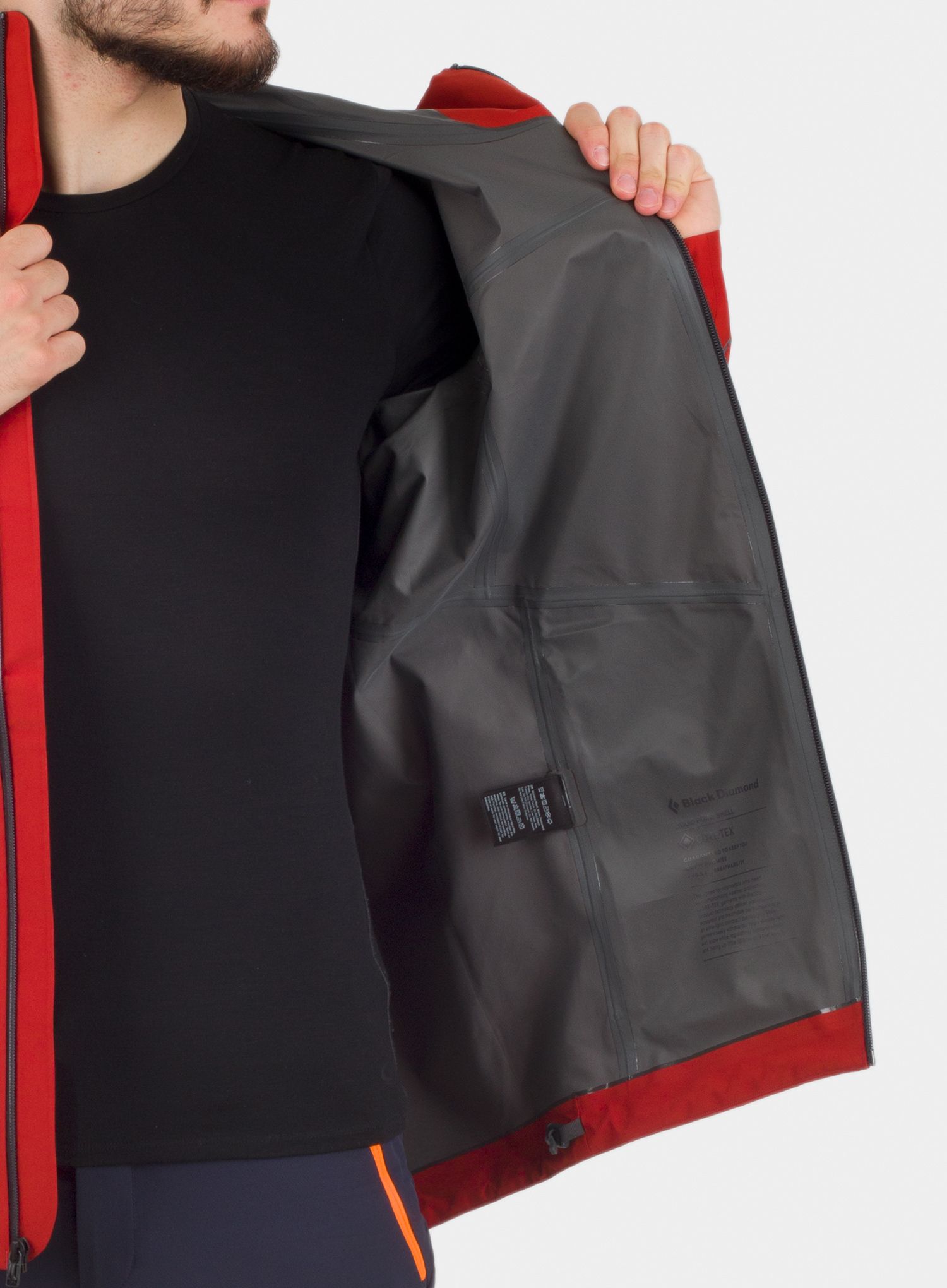 Яке Black Diamond Liquid Point Shell - red rock