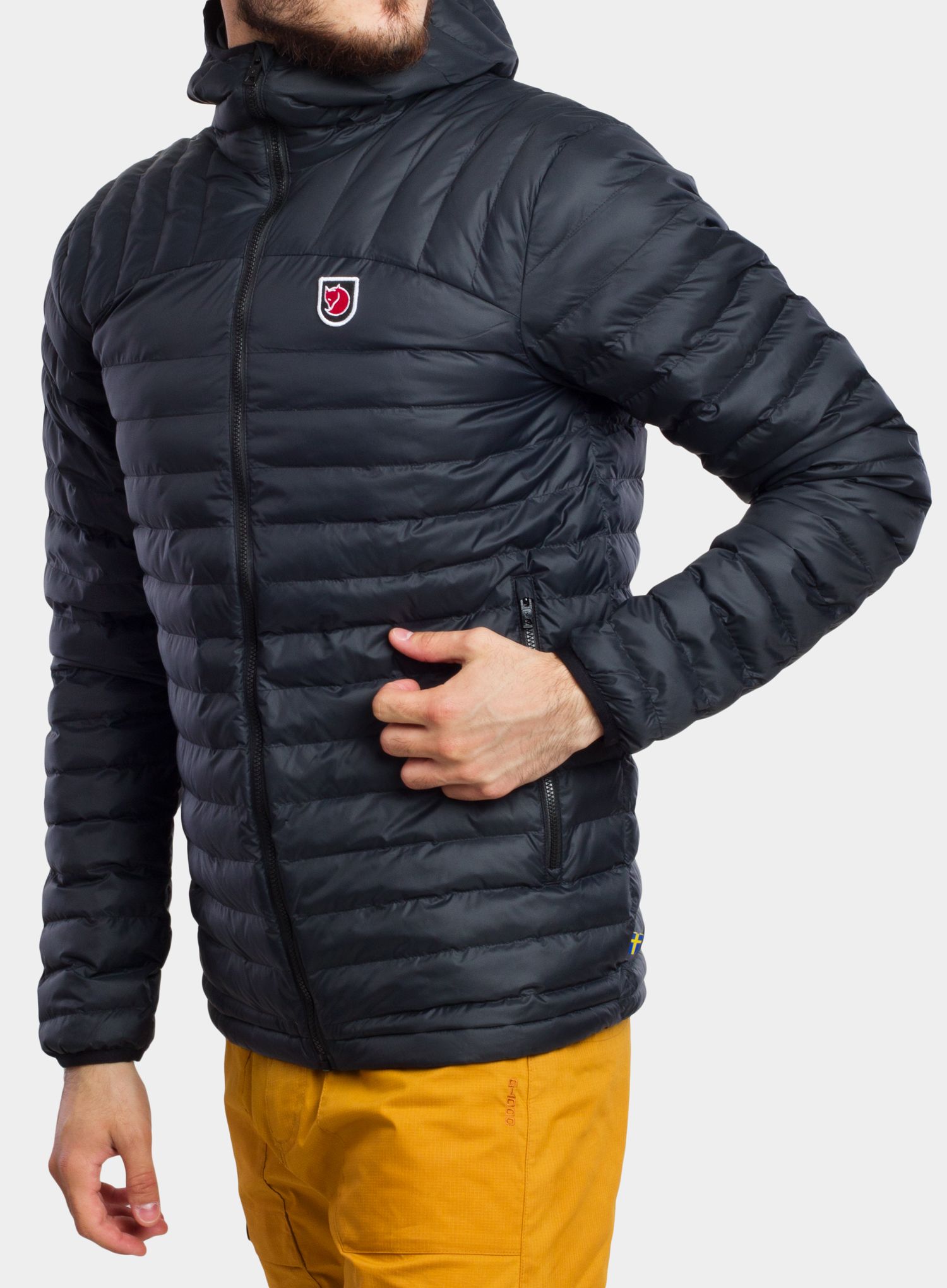 Яке с подплата Fjallraven Expedition Latt Hoodie - navy