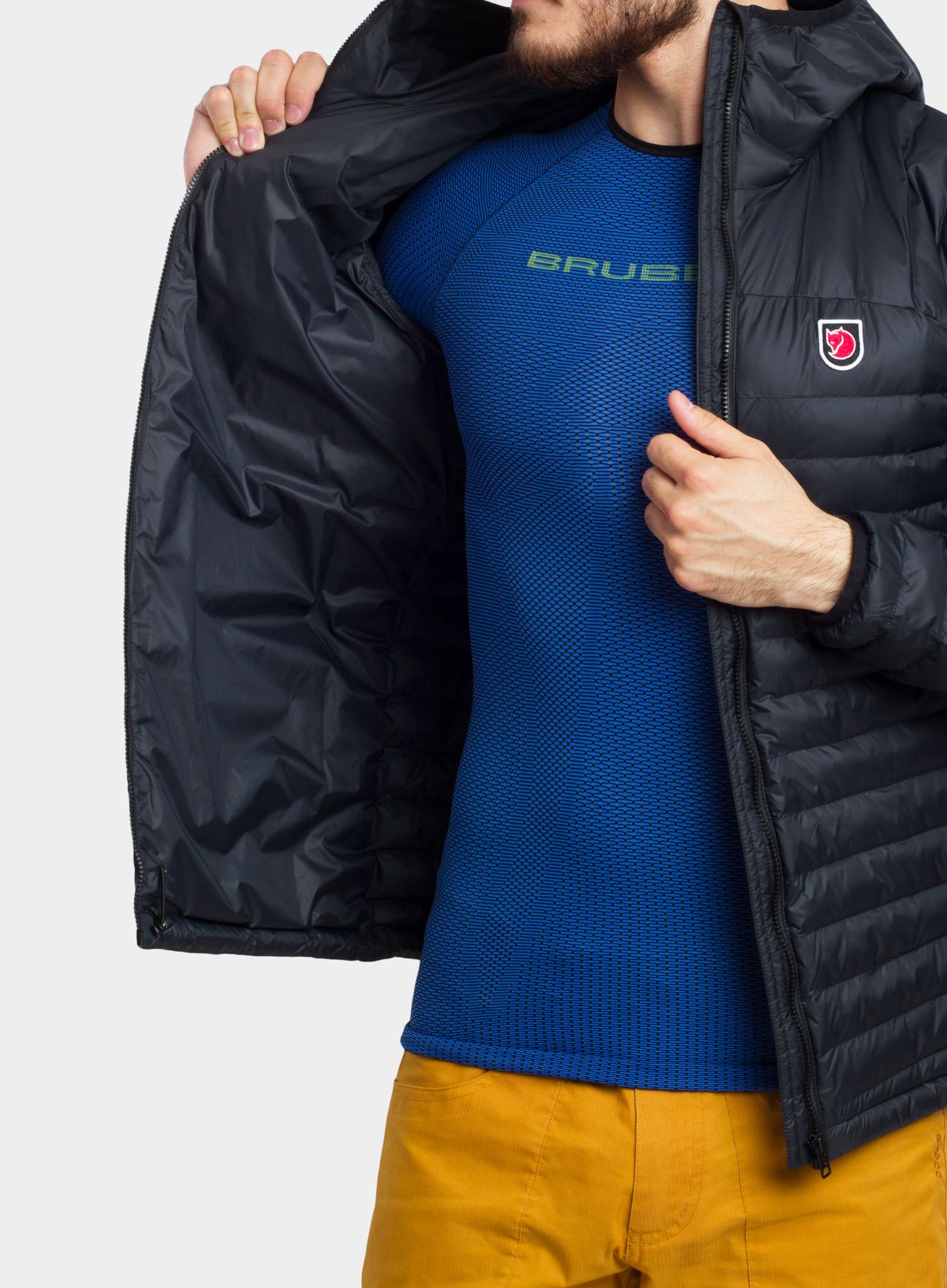 Яке с подплата Fjallraven Expedition Latt Hoodie - navy