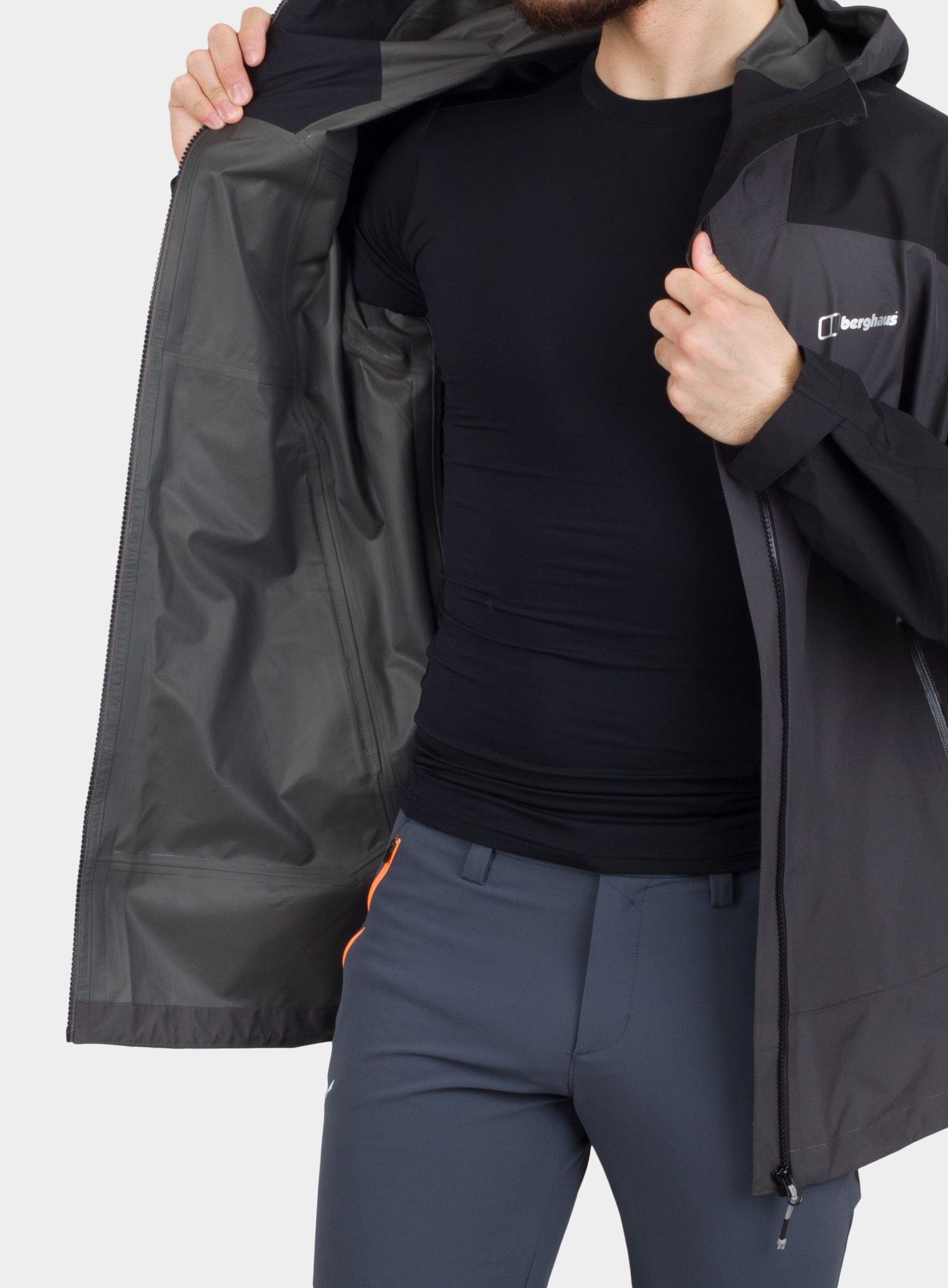 Яке GORE-TEX Berghaus Paclite Peak Vent Shell - grey/black