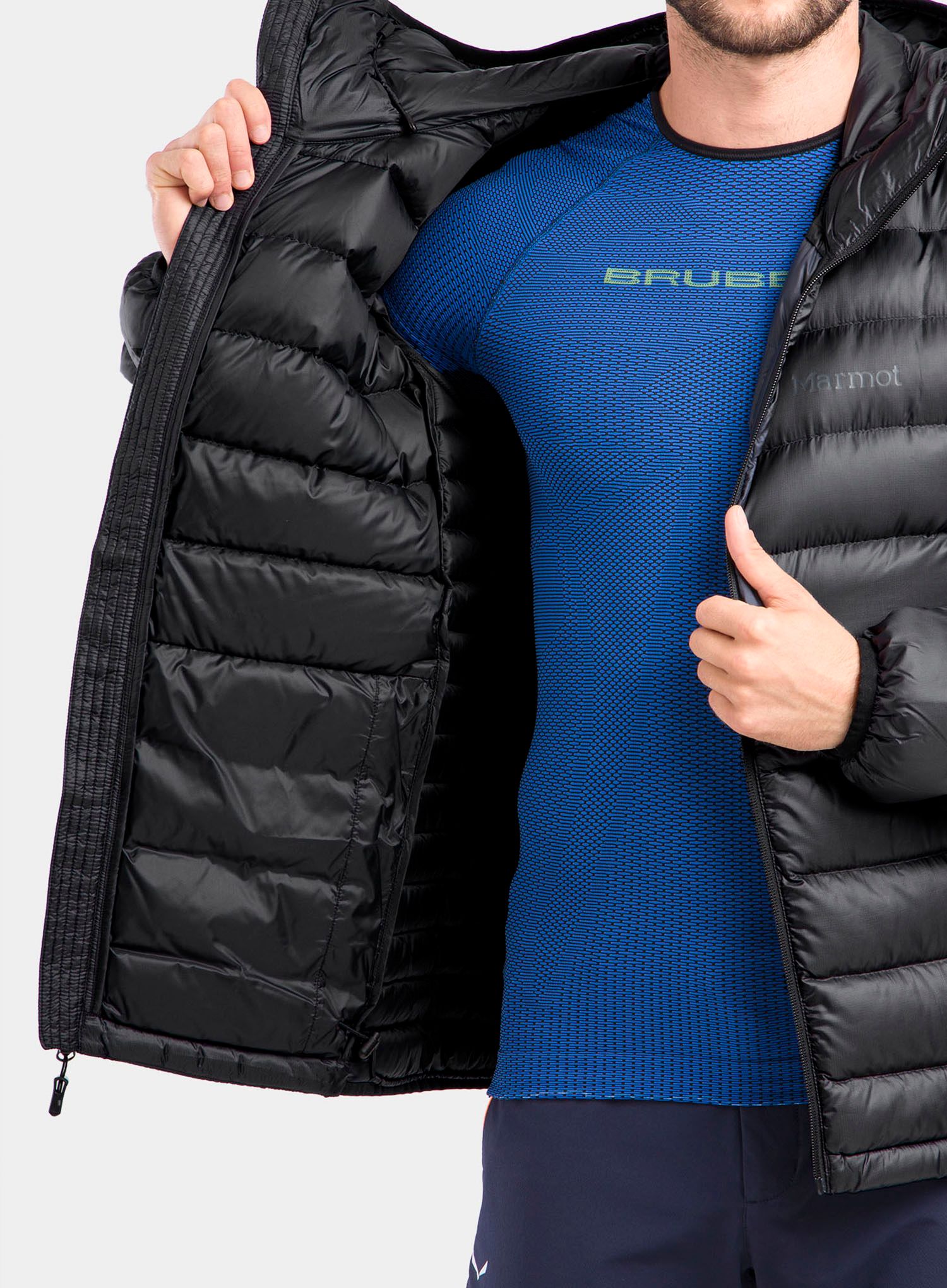 Пухено яке Marmot Hype Down Hoody - black