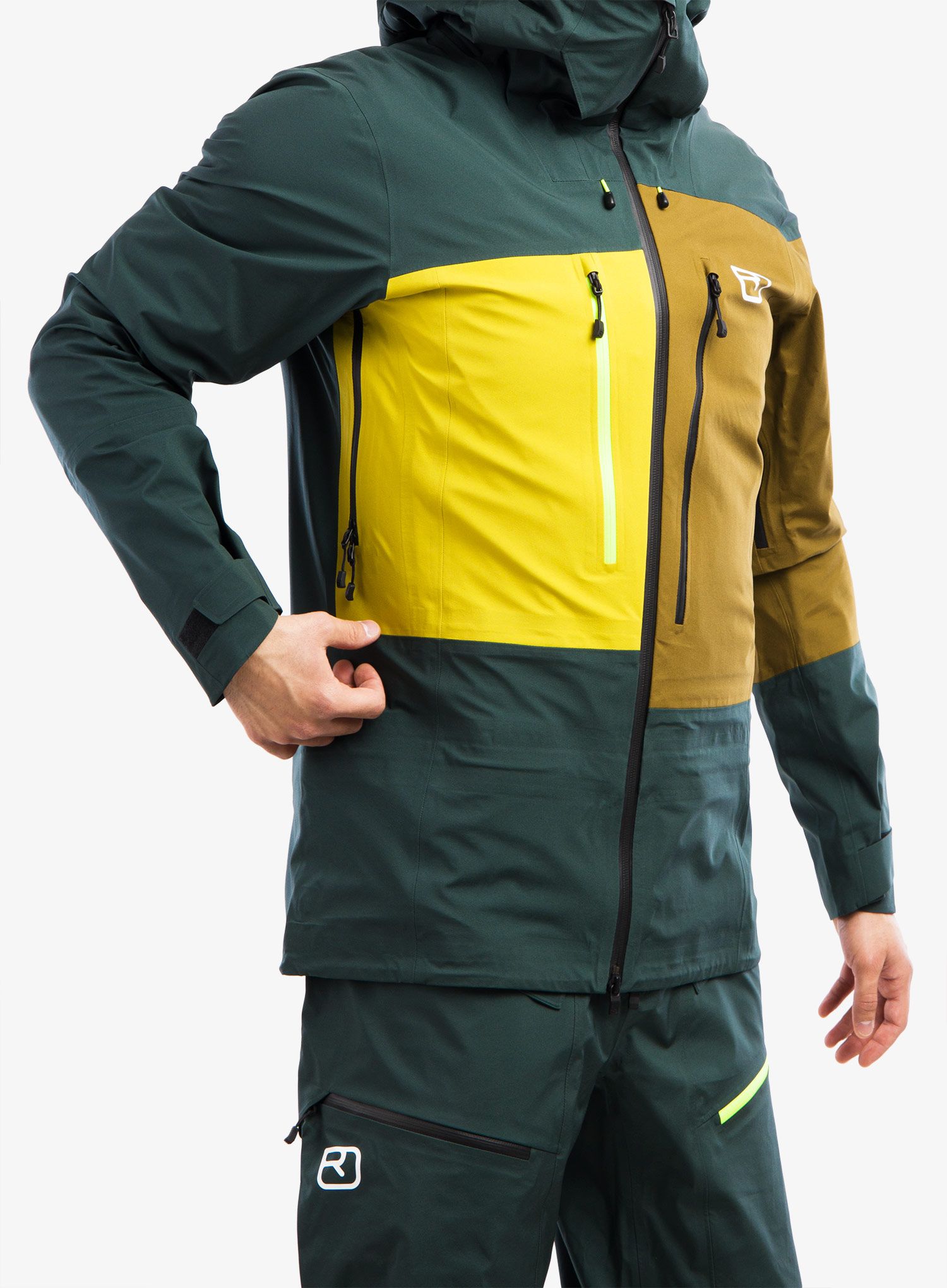 Kurtka Ortovox 3l Deep Shell Jacket - green pine | 8a.pl