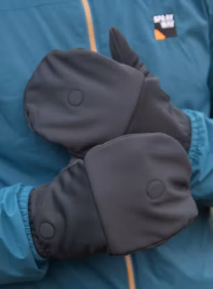 Ръкавици лапи Trekmates Rigg Convertible Mitts - black/black