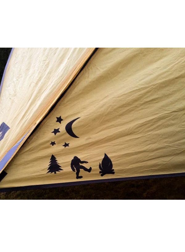 Ремонтни лепенки за палатка McNett Tenacious Tape Tattos Happy Camper - Happy Camper