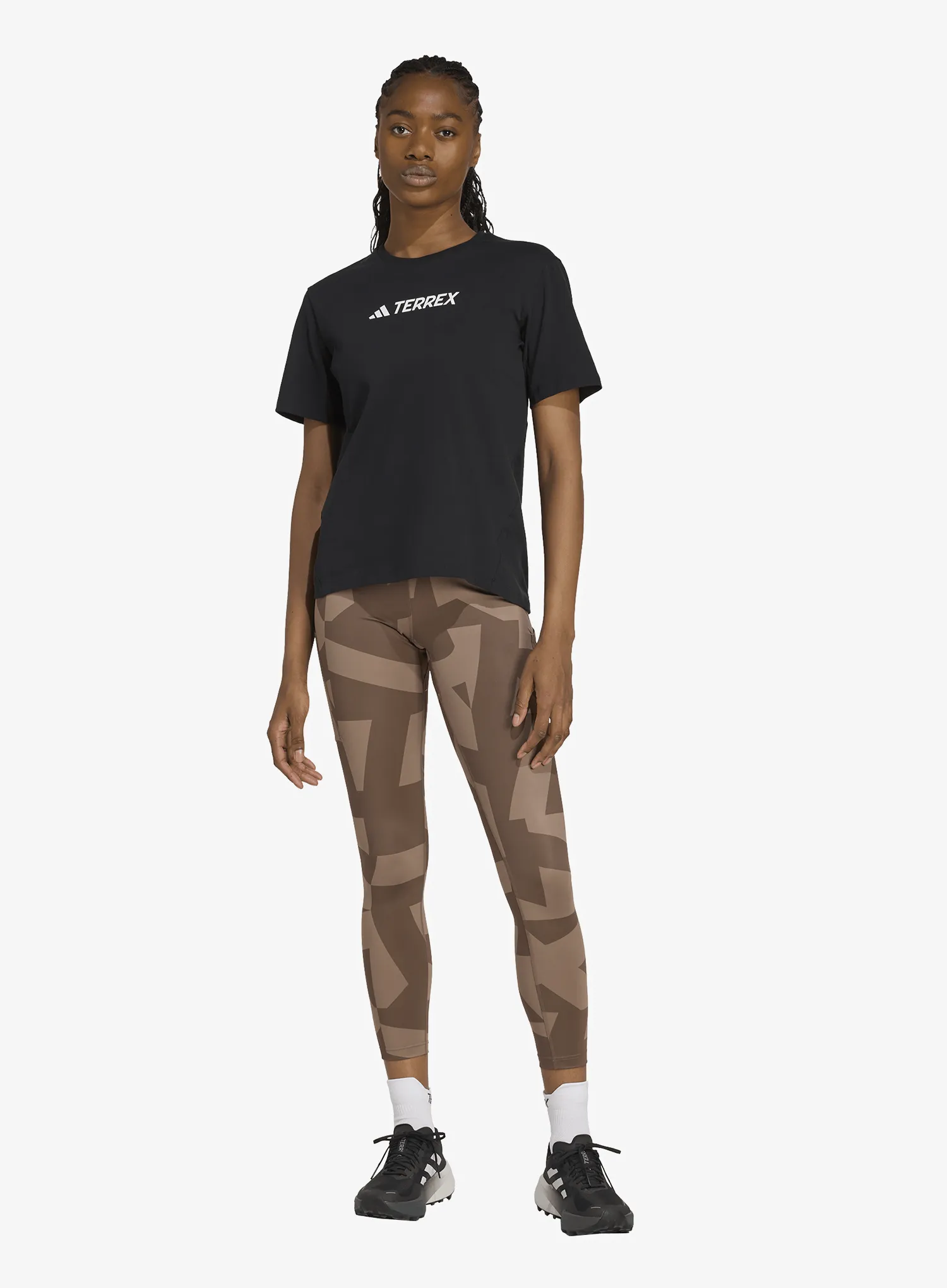 Дамски клин adidas TERREX Multi Leggings Printed - trace brown/earth strata