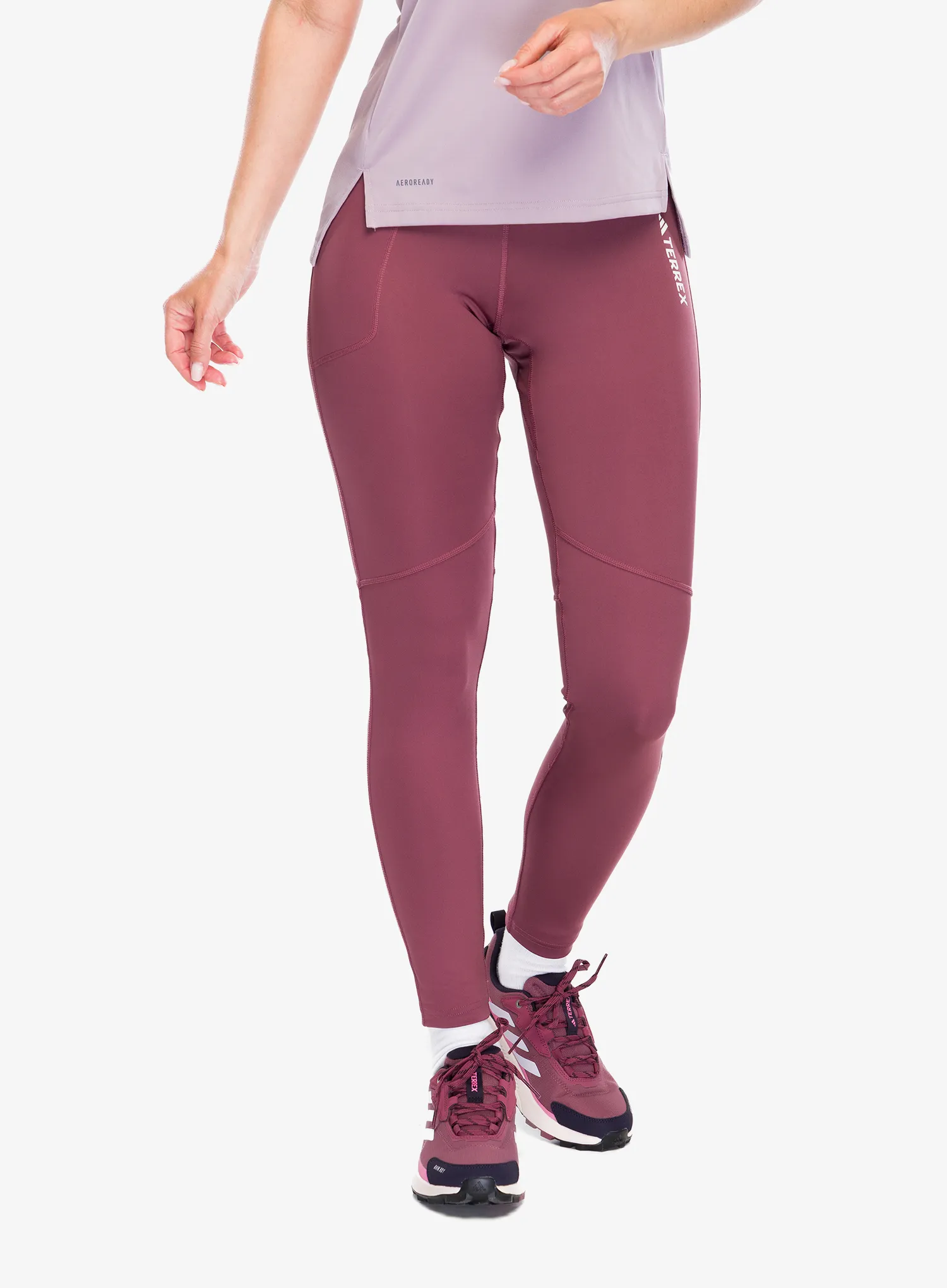 Дамски клин adidas TERREX Multi Tights - quiet crimson