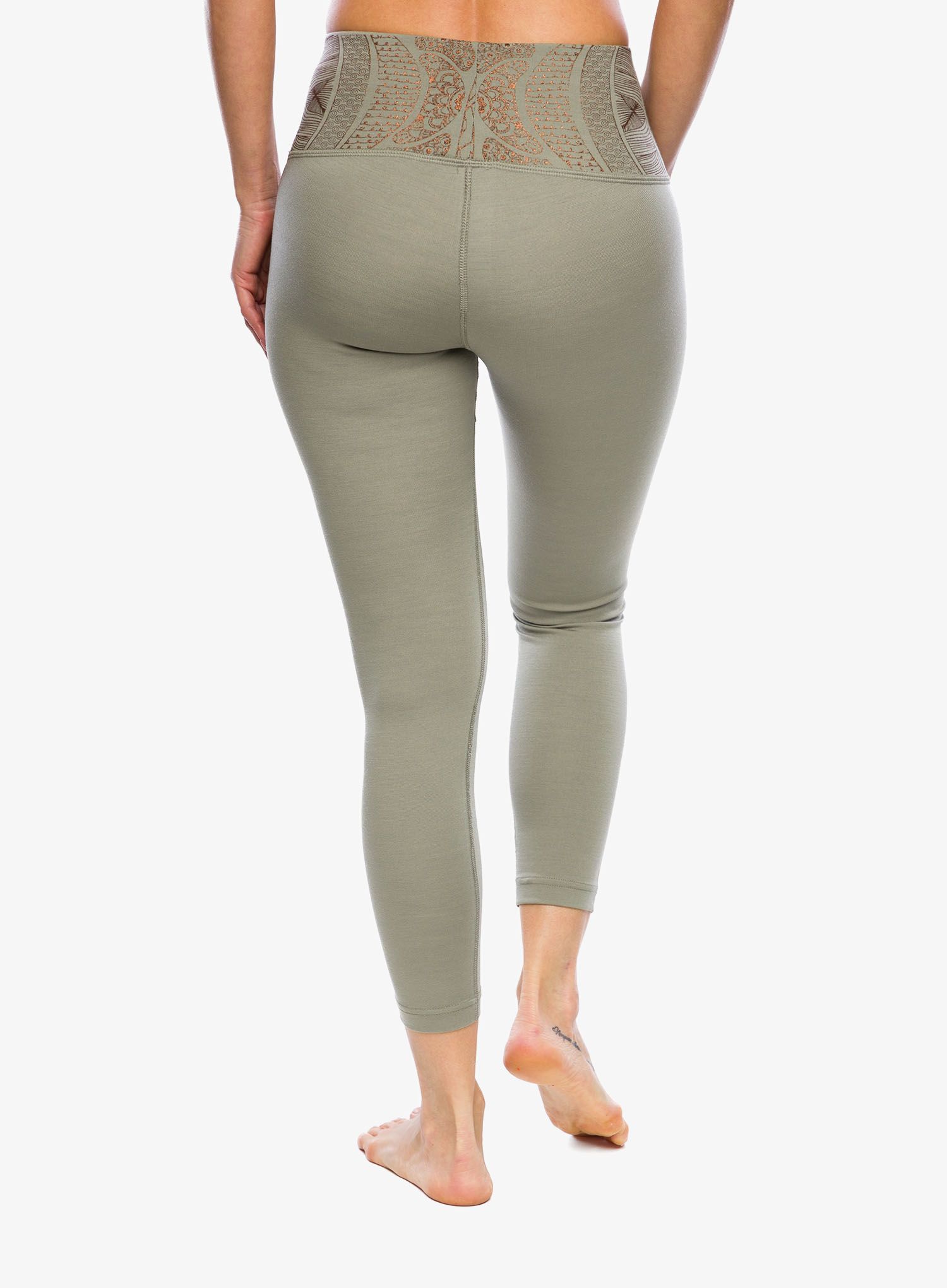 Дамски клин Super.natural Arabesque Tights - dried sage/copper