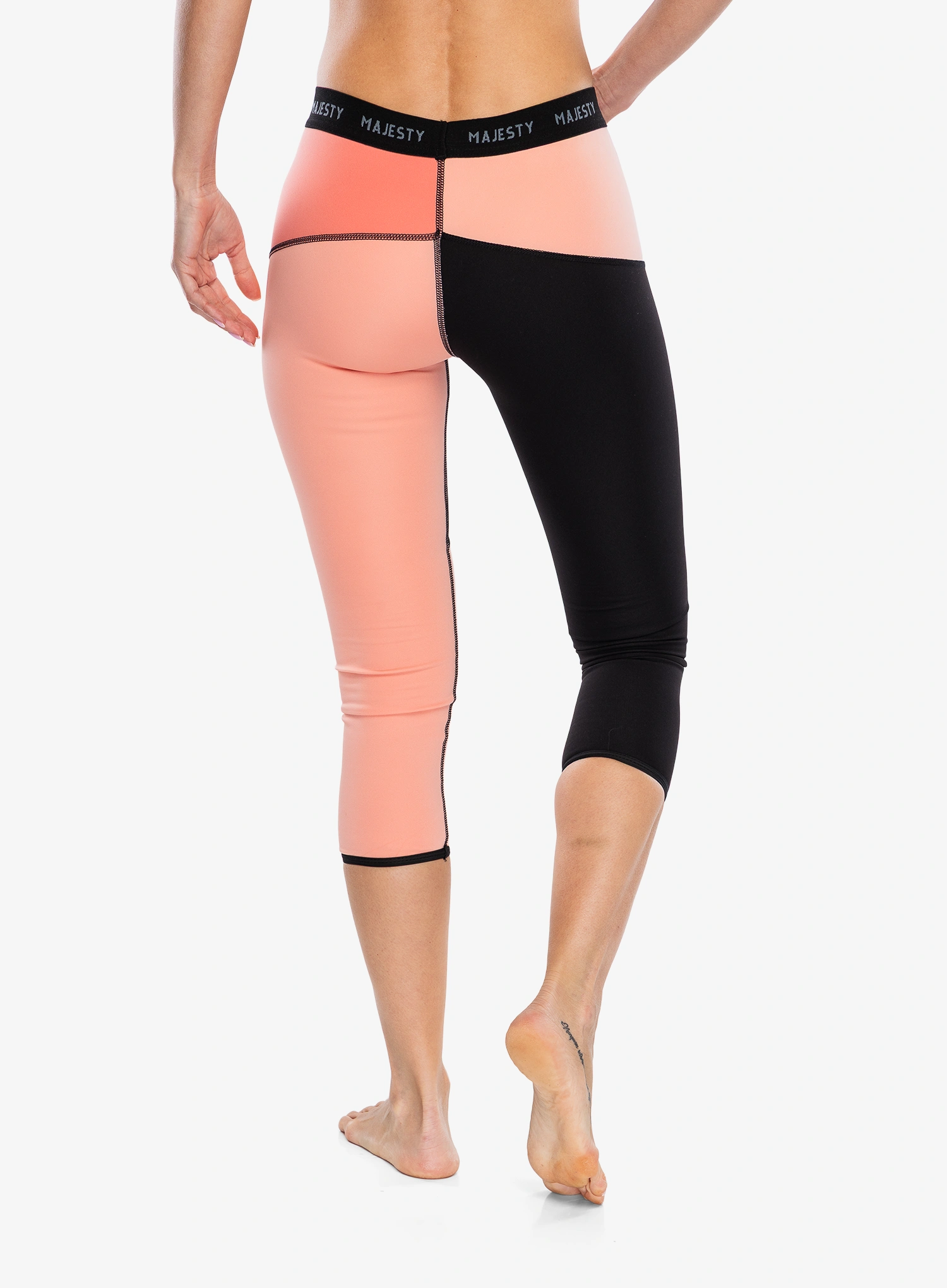 Дамски термоактивен клин Majesty Surface Pants - black/coral