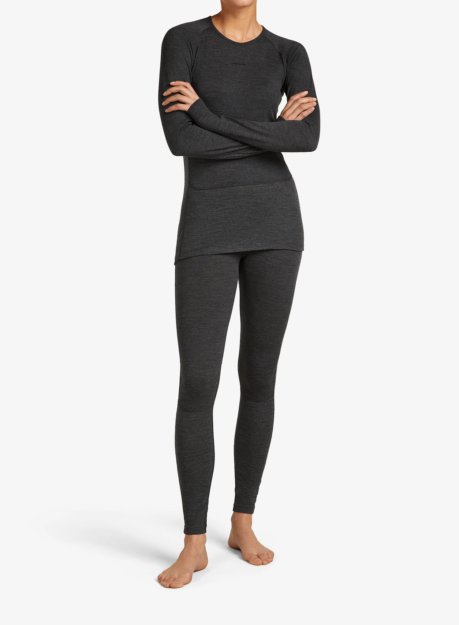 Дамски термоактивен клин Icebreaker Merino 260 ZoneKnit Leggings - jet hthr