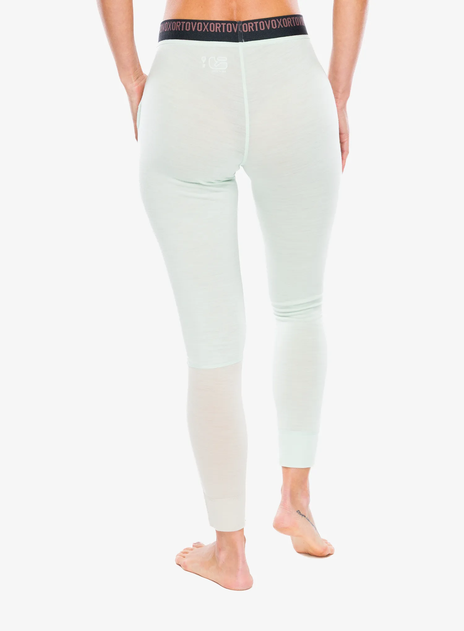 Дамски термоактивен клин Ortovox 185 Rock N Wool Long Pants - green acid