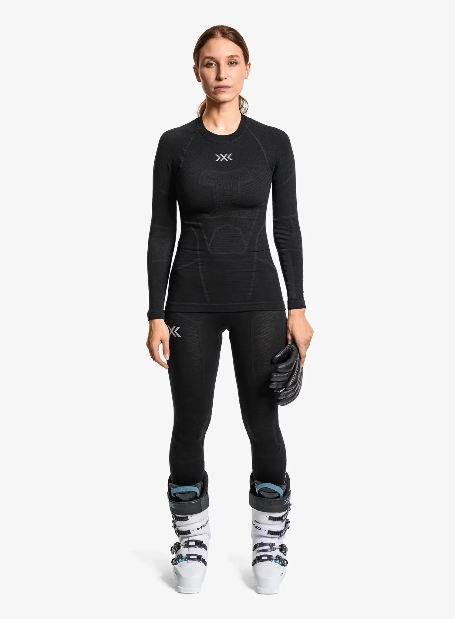 Дамски термоактивен клин X-Bionic Symbio Merino Pants - opal black