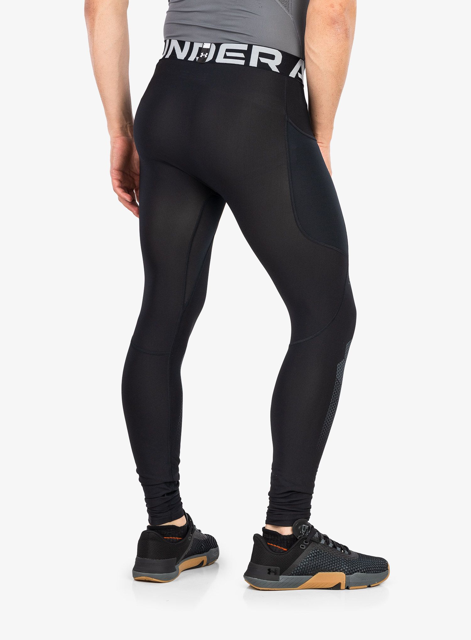 Термоактивен клин Under Armour HG ARMOURPRINT Lgs - black/halo gray