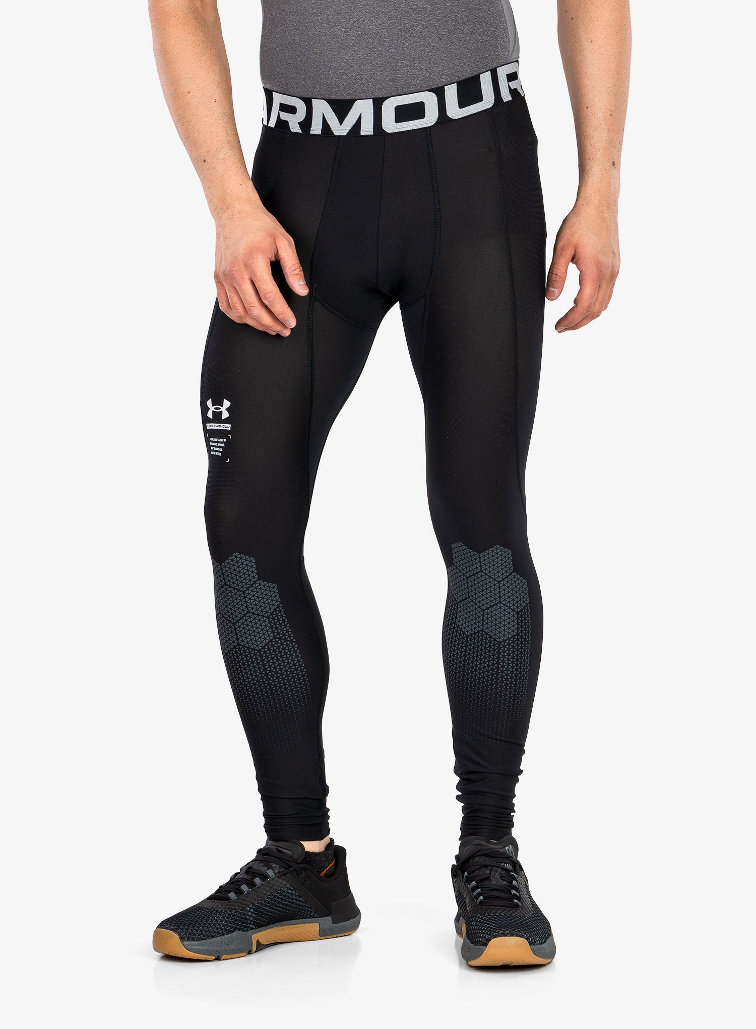 Термоактивен клин Under Armour HG ARMOURPRINT Lgs - black/halo gray