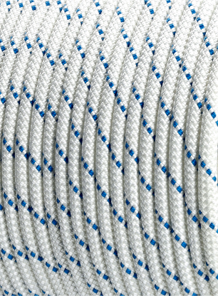 Полустатично въже Beal Spelenium 10,5 mm - white/blue
