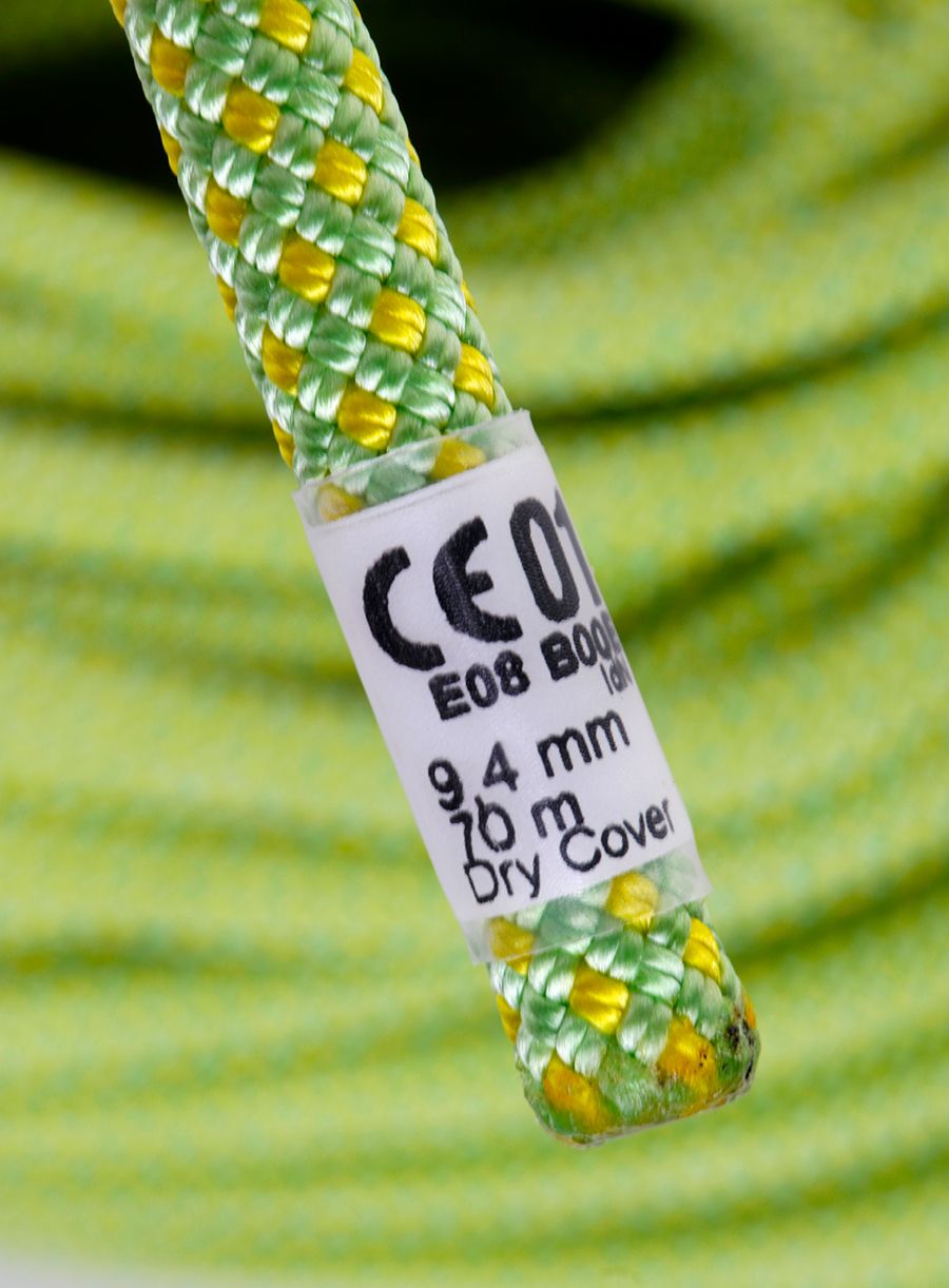 Въже за катерене Beal Stinger III 9,4 mm 70 m Unicore Dry Cover - anis