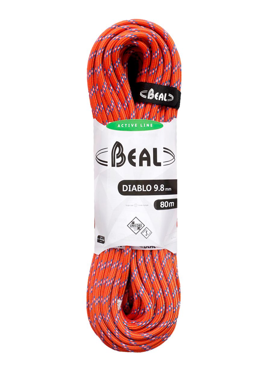 Въже за катерене Beal Diablo 9,8 mm 80 m Unicore - red