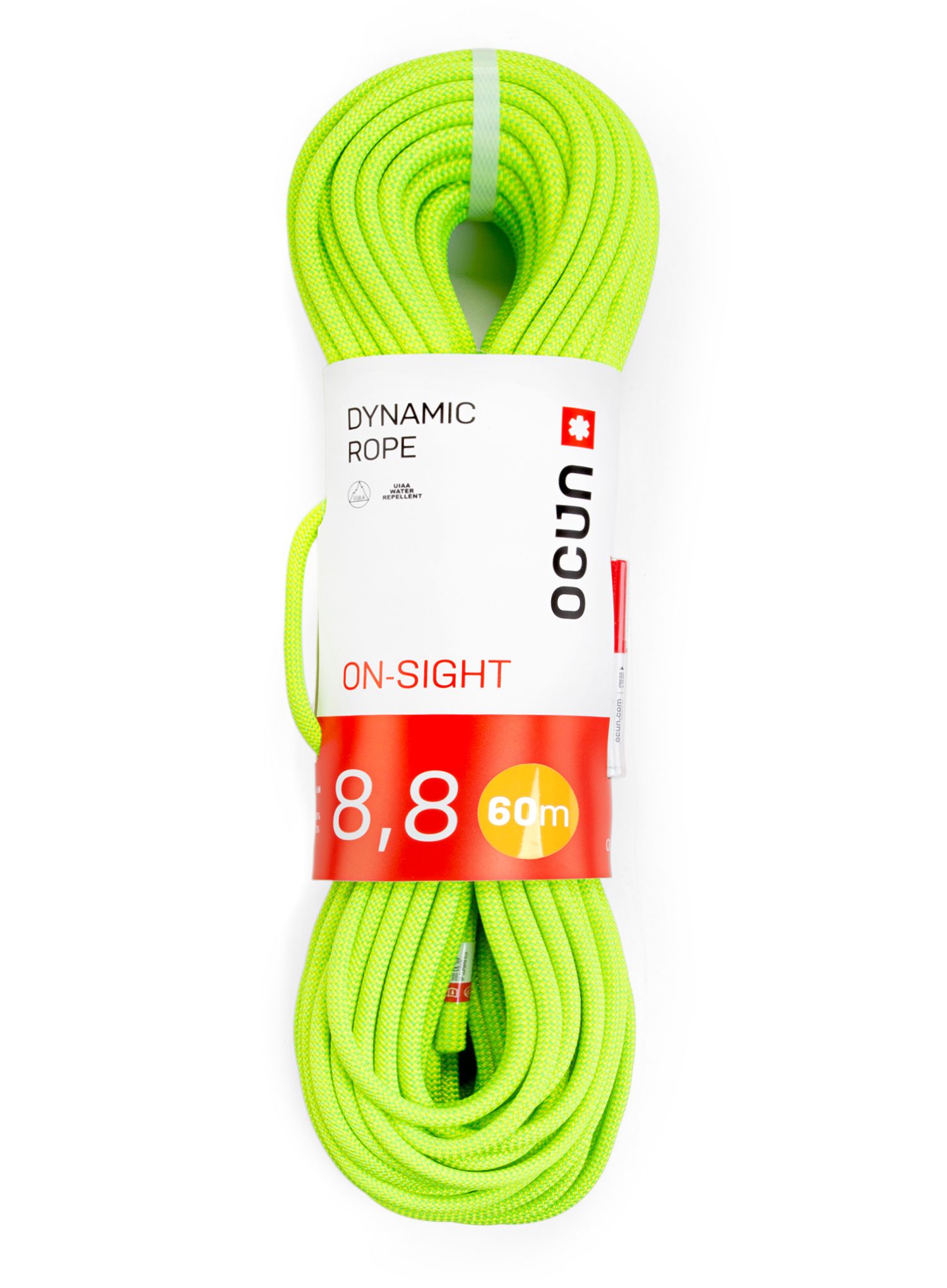 Въже за катерене Ocun ON-SIGHT 8,8 mm 60 m - green/yellow