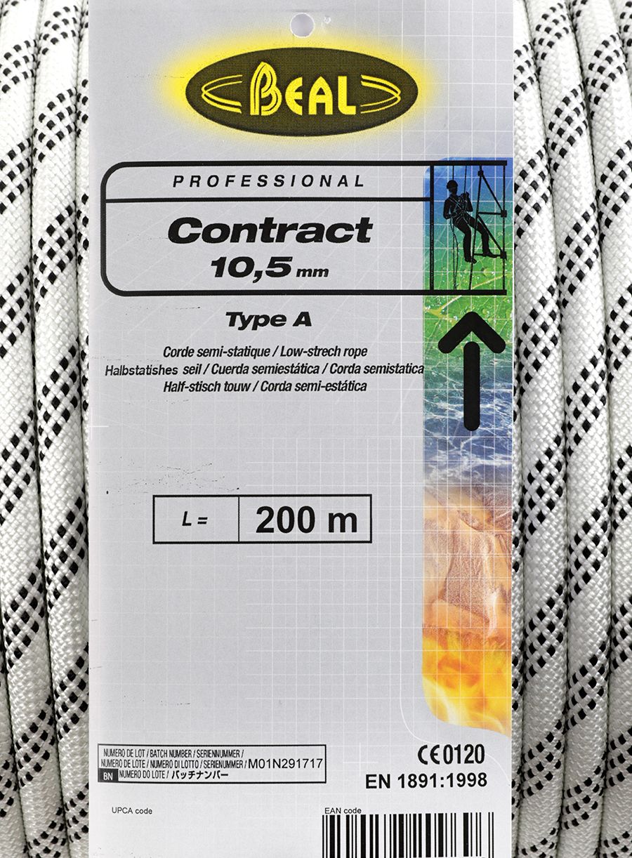 Полустатично въже Beal Contract 10,5 mm 200 m