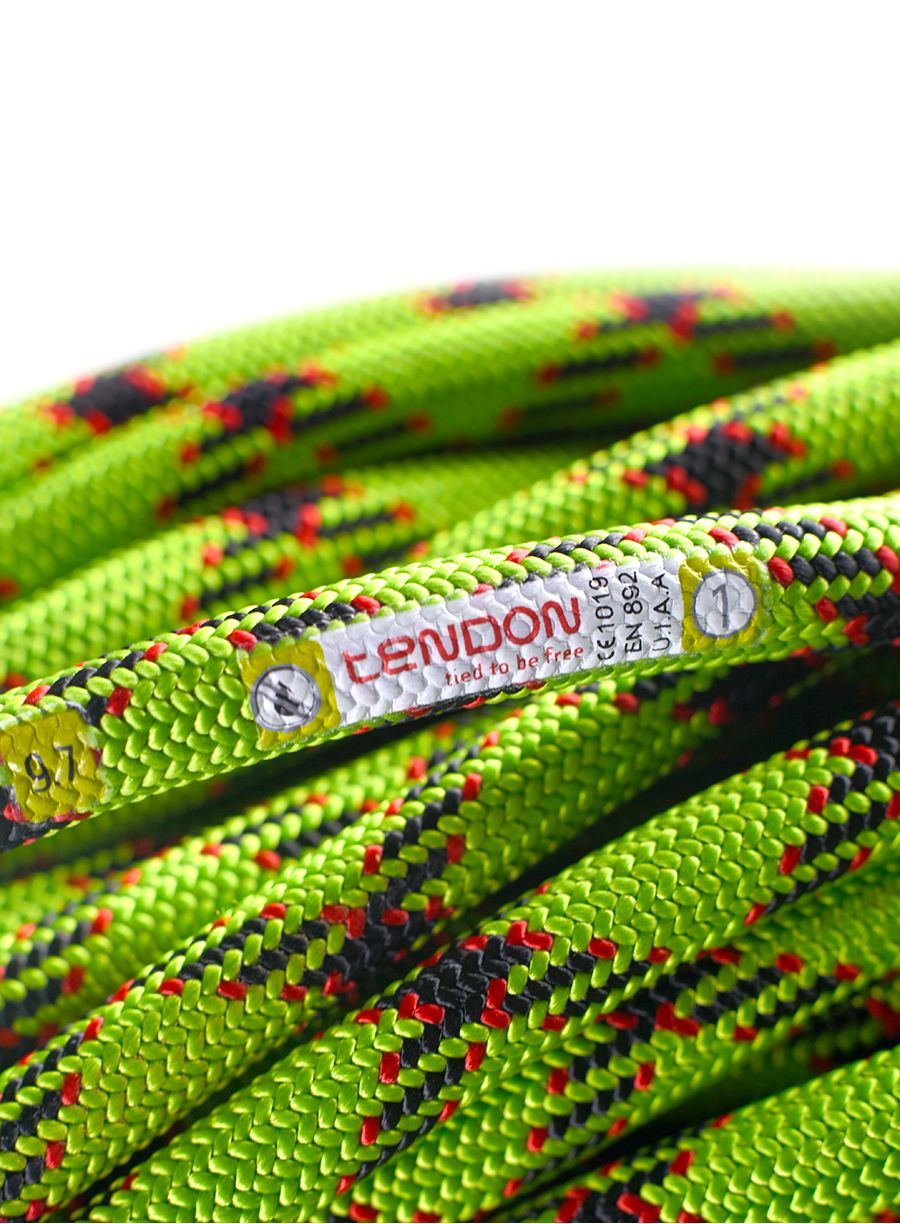 Въже за катерене Tendon Master Complete Shield 9,7 mm 80 m - green