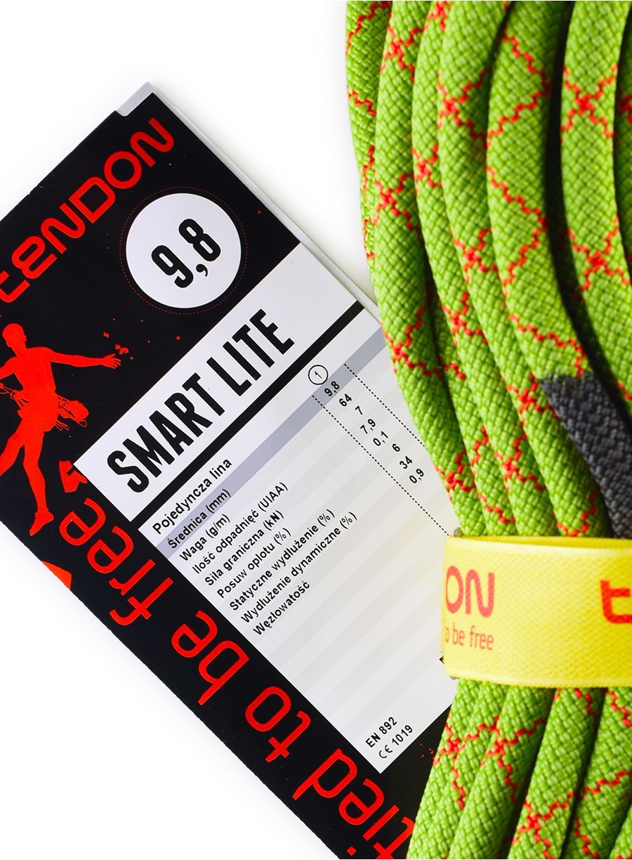 Въже за катерене Tendon Smart Lite 9,8 mm 50 m - green
