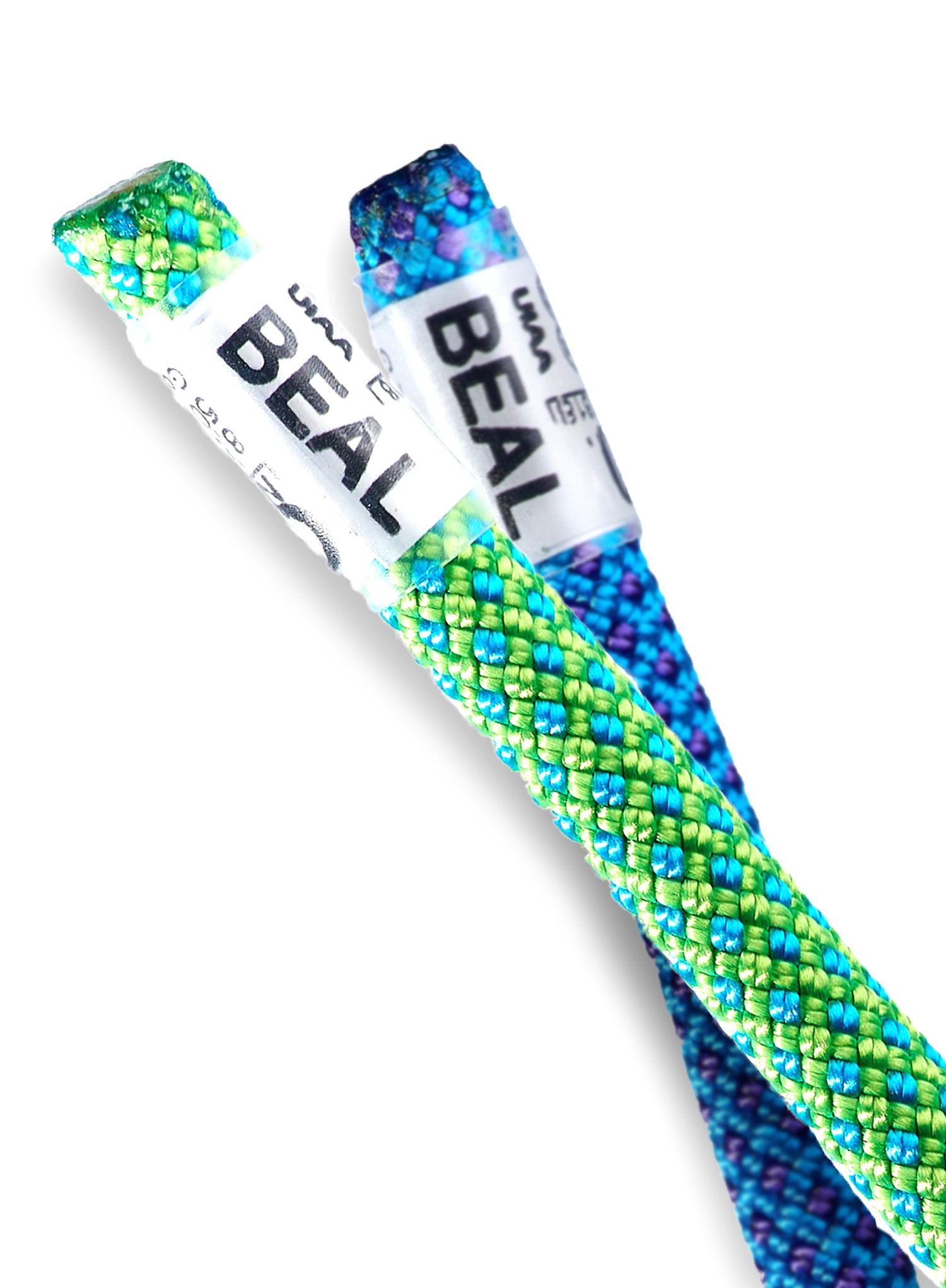 Двойно въже Beal Opera 8,5 mm 60 m Unicore Golden Dry x 2 - green/blue
