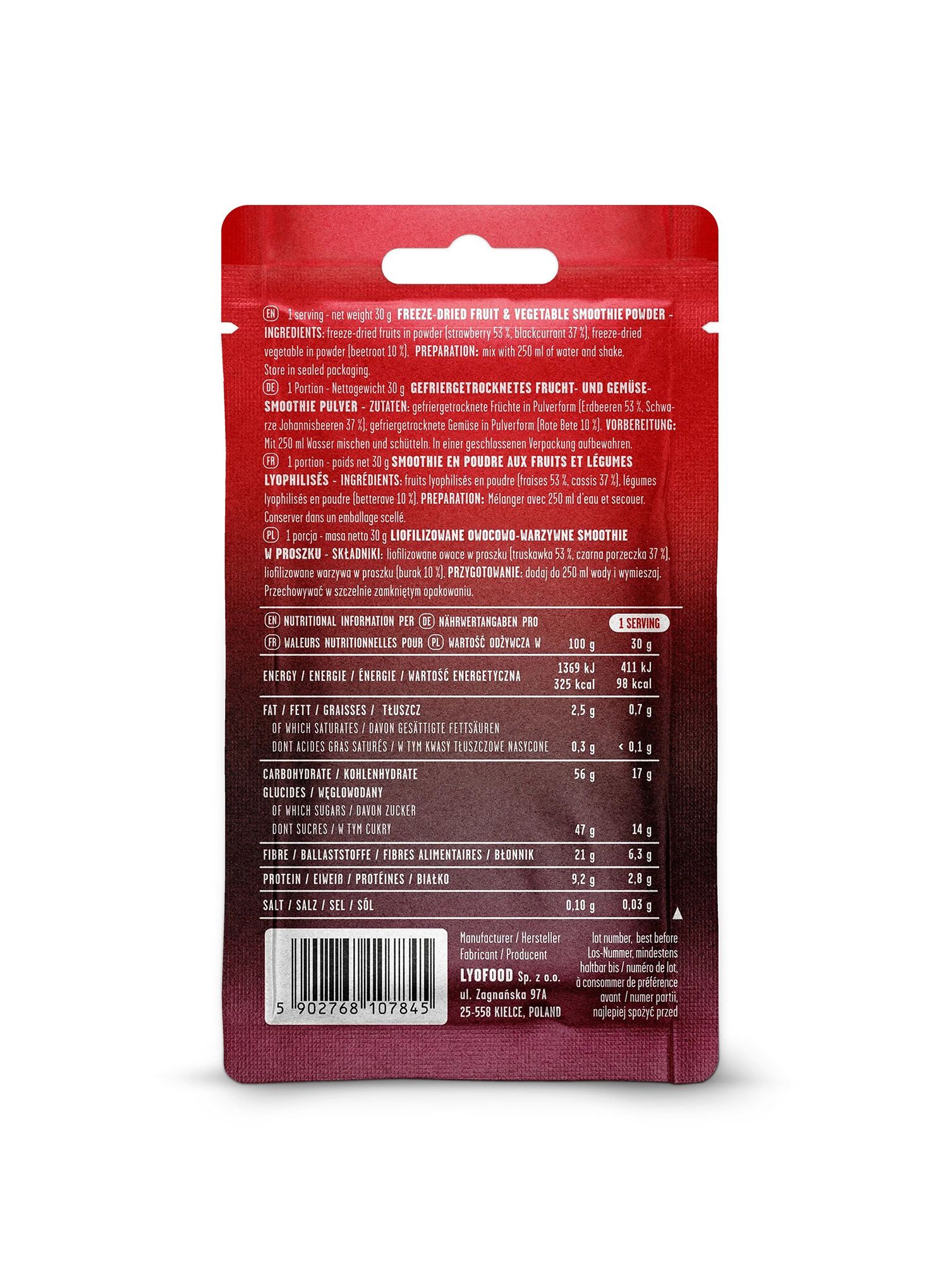 Лиофилизат LYOFOOD Ruby Smoothie 280 ml