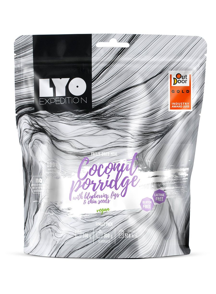 Лиофилизирана храна LYOFOOD Coconut oatmeal with berries, figs and chia seeds 300 g