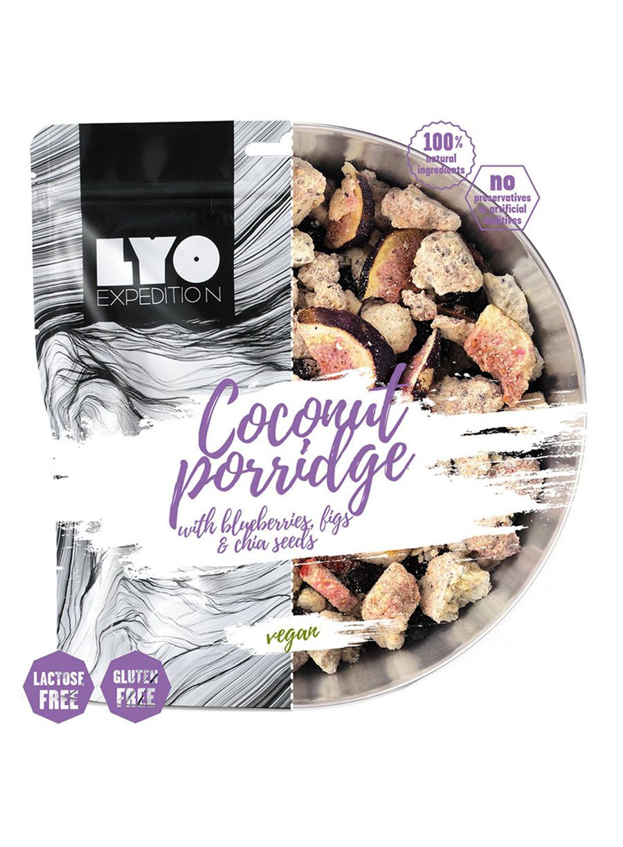 Лиофилизирана храна LYOFOOD Coconut oatmeal with berries, figs and chia seeds 300 g