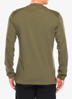 Блуза с дълъг ръкав adidas TERREX Xploric Logo LS Tee - olive strata