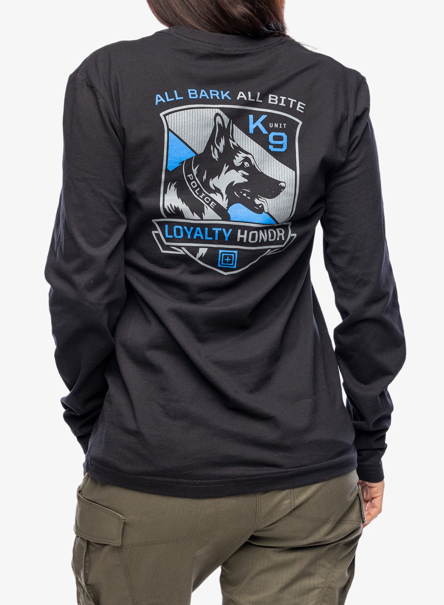 Дамски дълъг ръкав 5.11 All Bark Bite L/S Tee - black