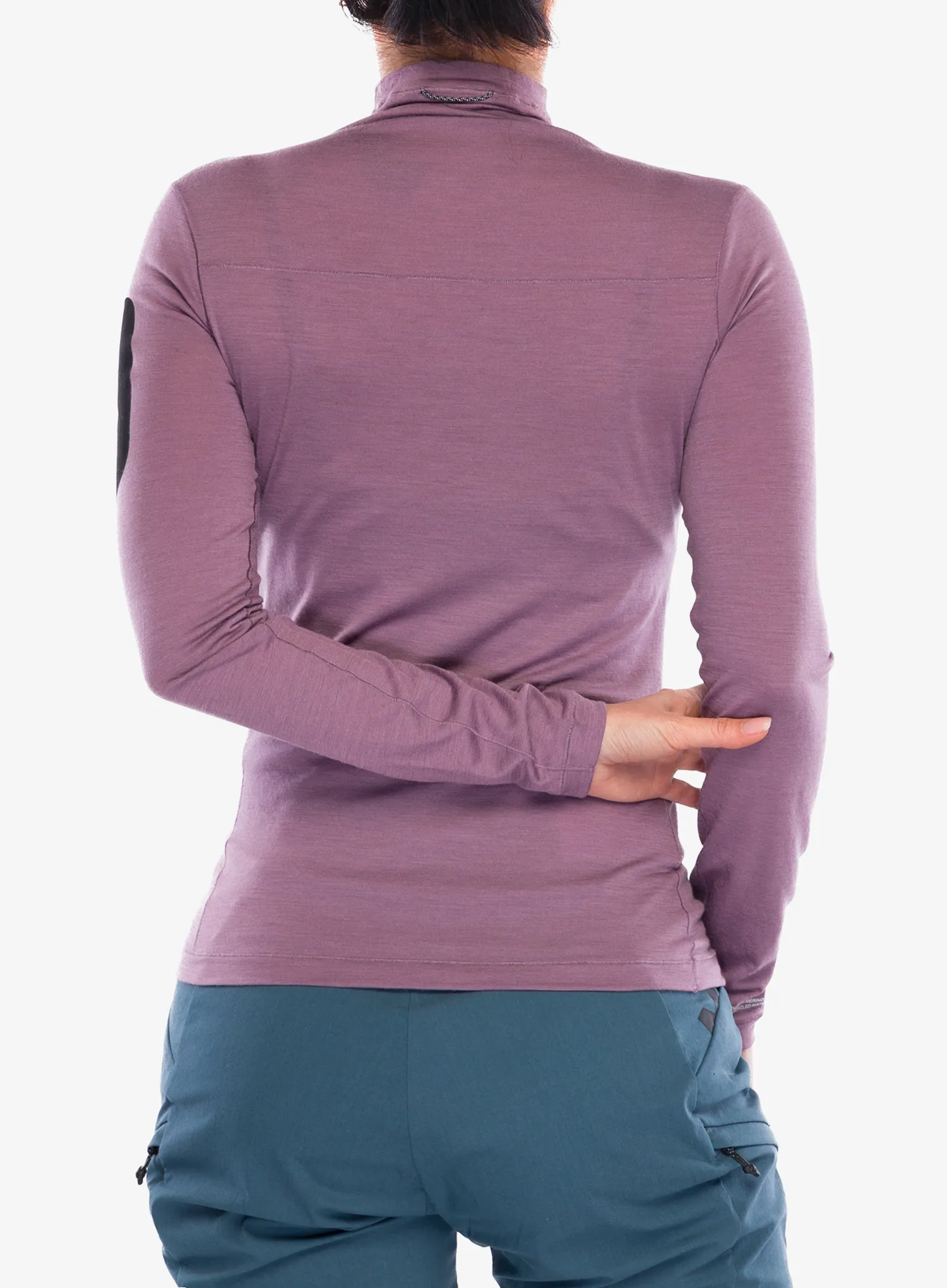 Дамски дълъг ръкав Mons Royale Diversion Merino Mock Neck Long Sleeve - mauve