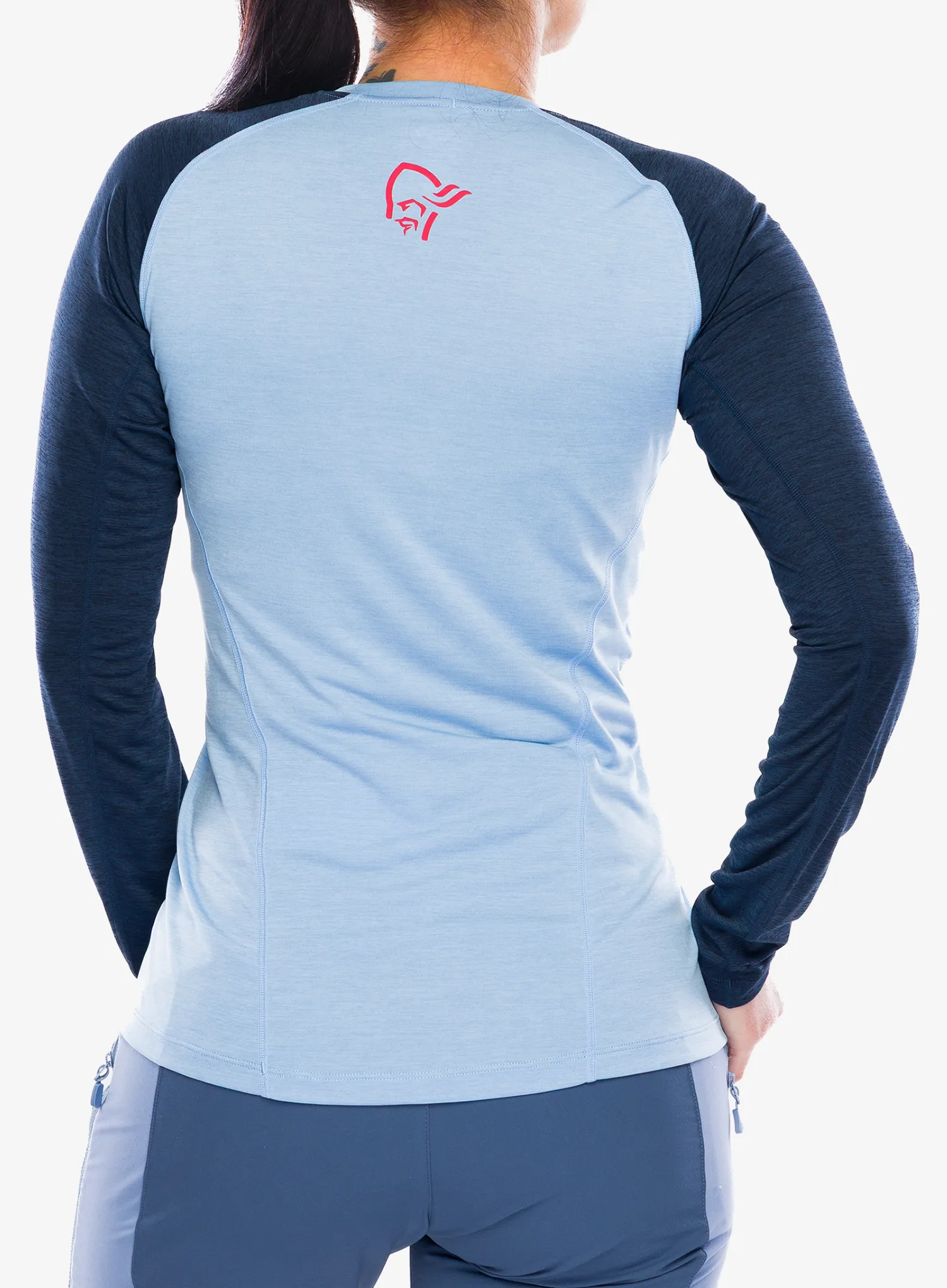 Дамски дълъг ръкав Norrona Fjora Equaliser Lightweight Long Sleeve - frozen fjord