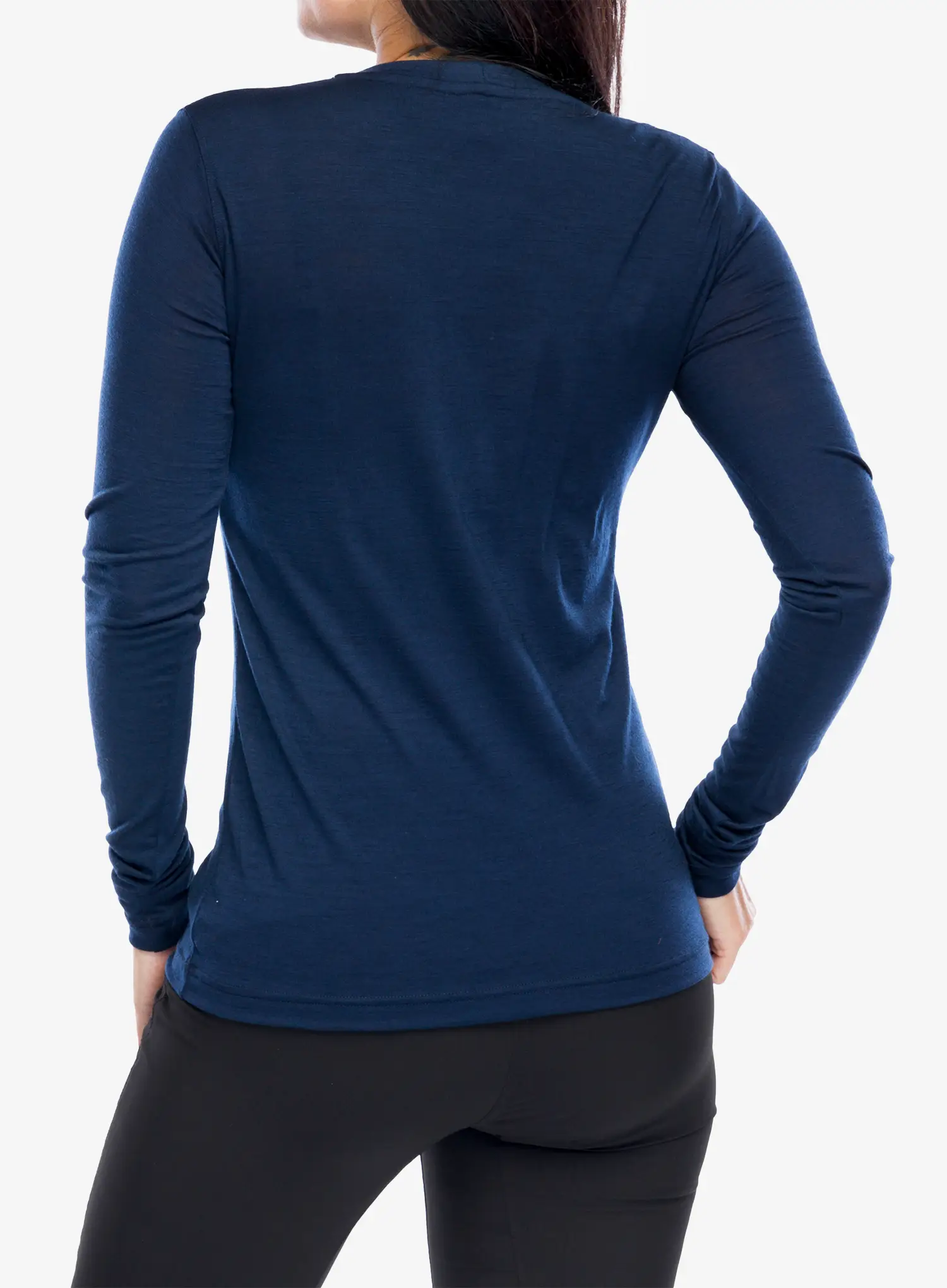 Дамски дълъг ръкав Sensor Merino Active Songbirds Tee LS - deep blue
