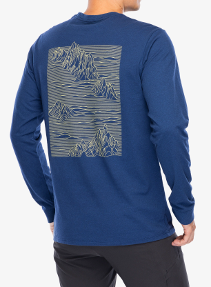 Блуза с дълъг ръкав Patagonia L/S Strataspire Responsibili-Tee - clement blue