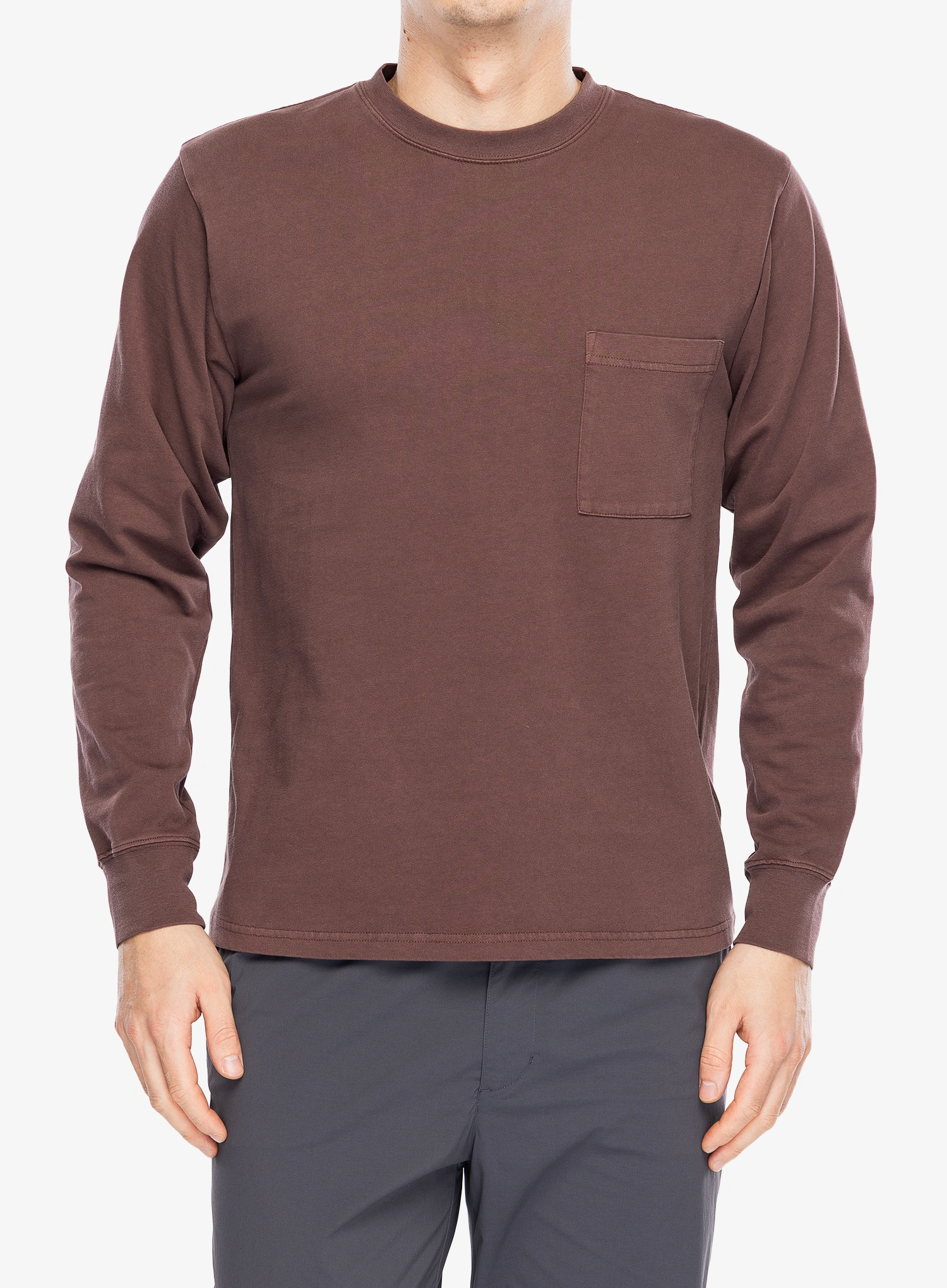 SnowPeakGarmentDyedLST_Shirtburgundy4550648081375a.webp