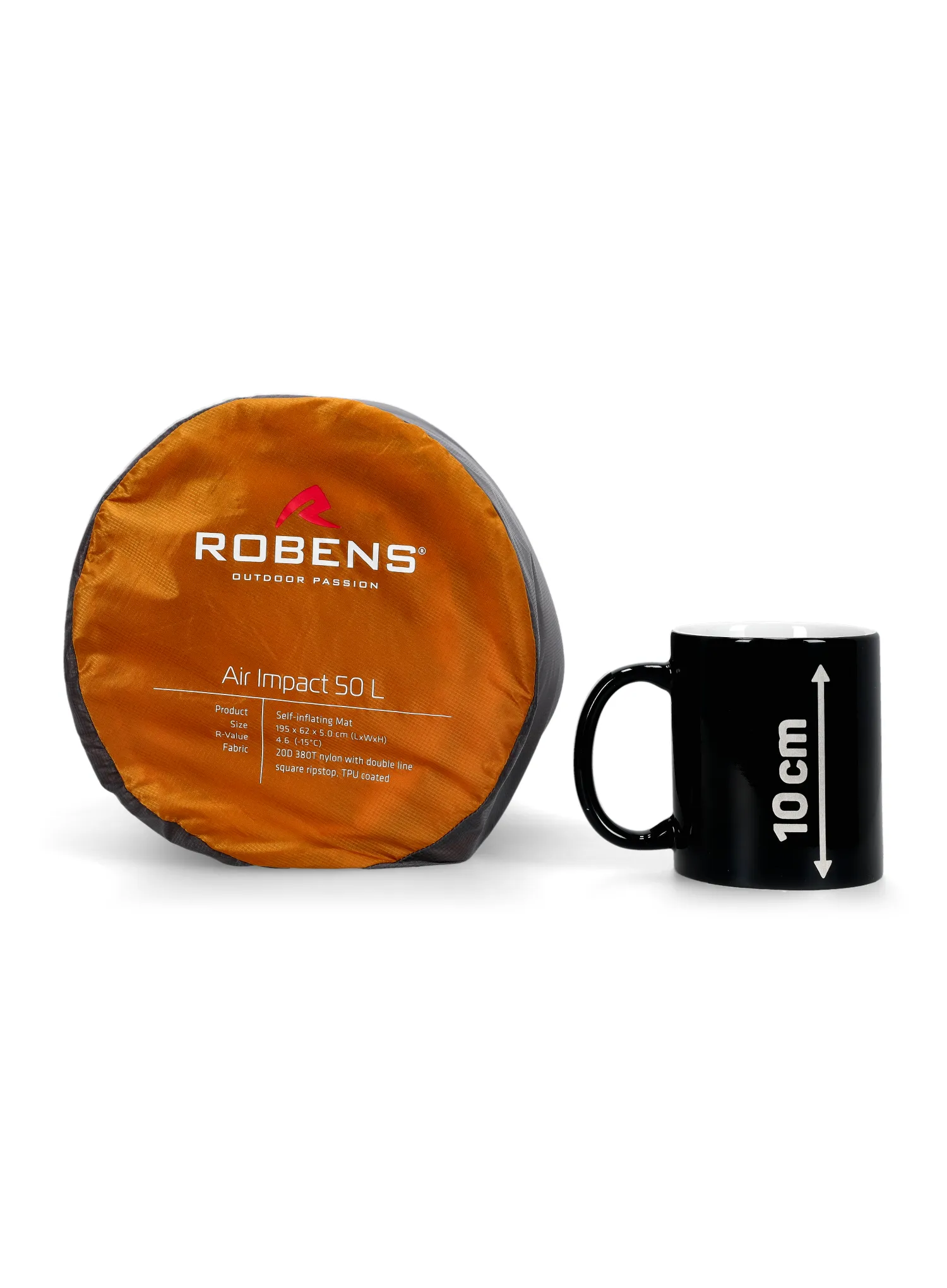 Самонадуваема постелка Robens Air Impact 50 L - yellow
