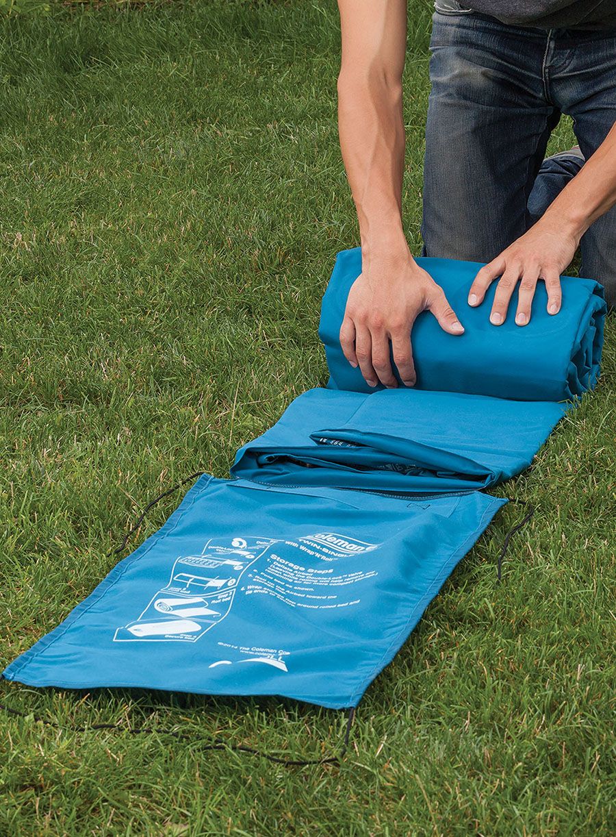 Надуваем матрак Coleman Extra Durable Airbed Single