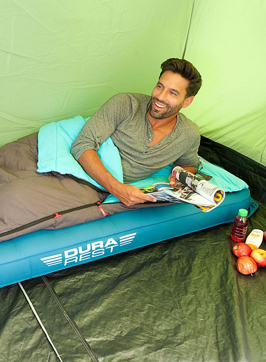 Надуваем матрак Coleman Extra Durable Airbed Single