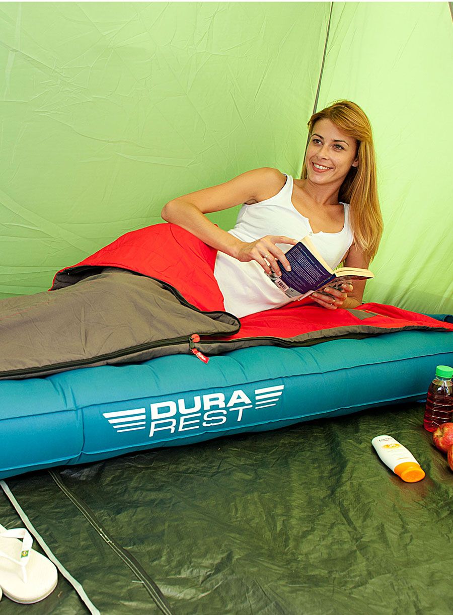 Надуваем матрак Coleman Extra Durable Airbed Single