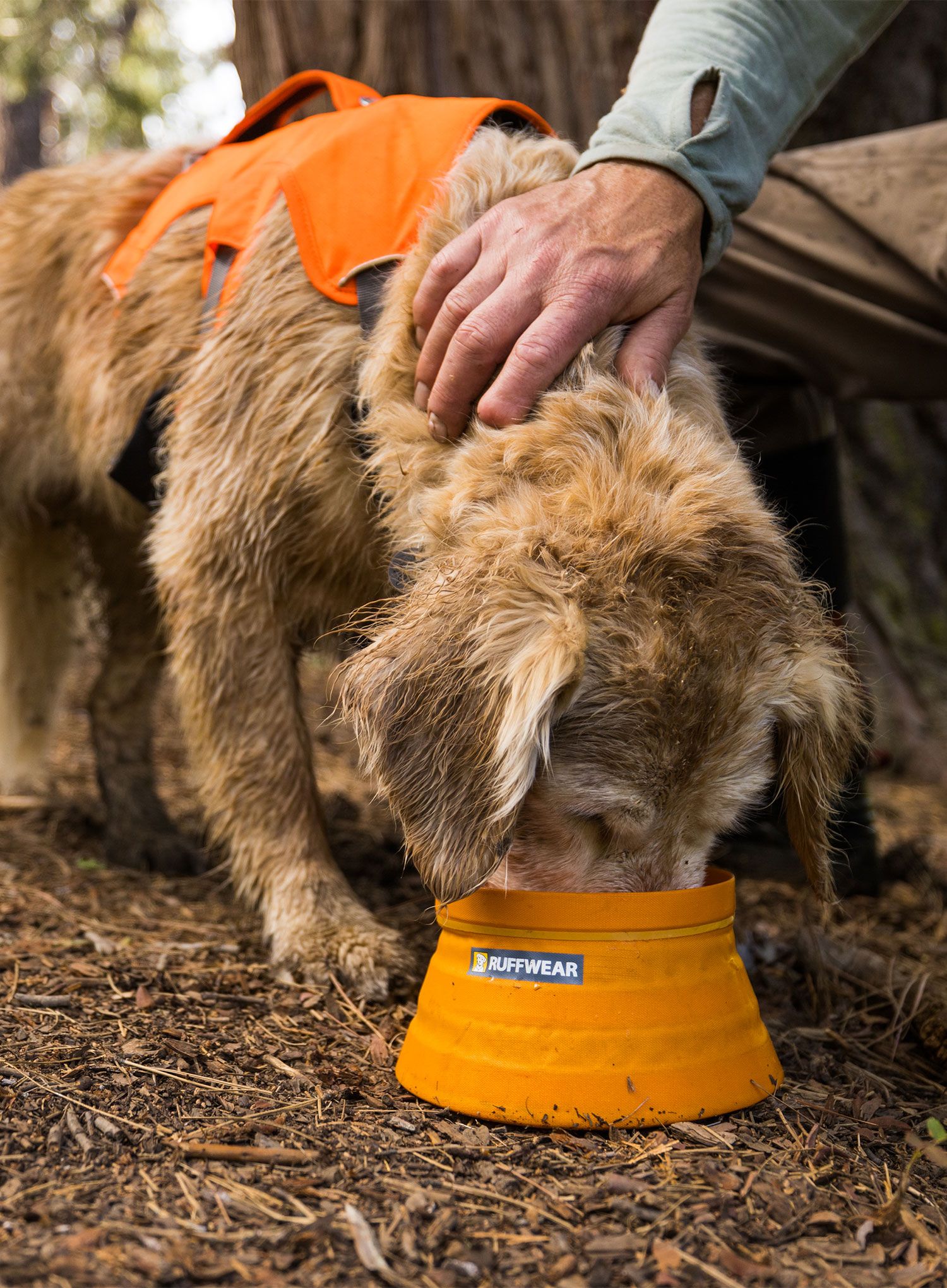 Купа за куче Ruffwear Bivy Collapsible Dog Bowl - salamander orange