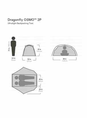 Двуместна палатка Nemo Dragonfly OSMO 2P