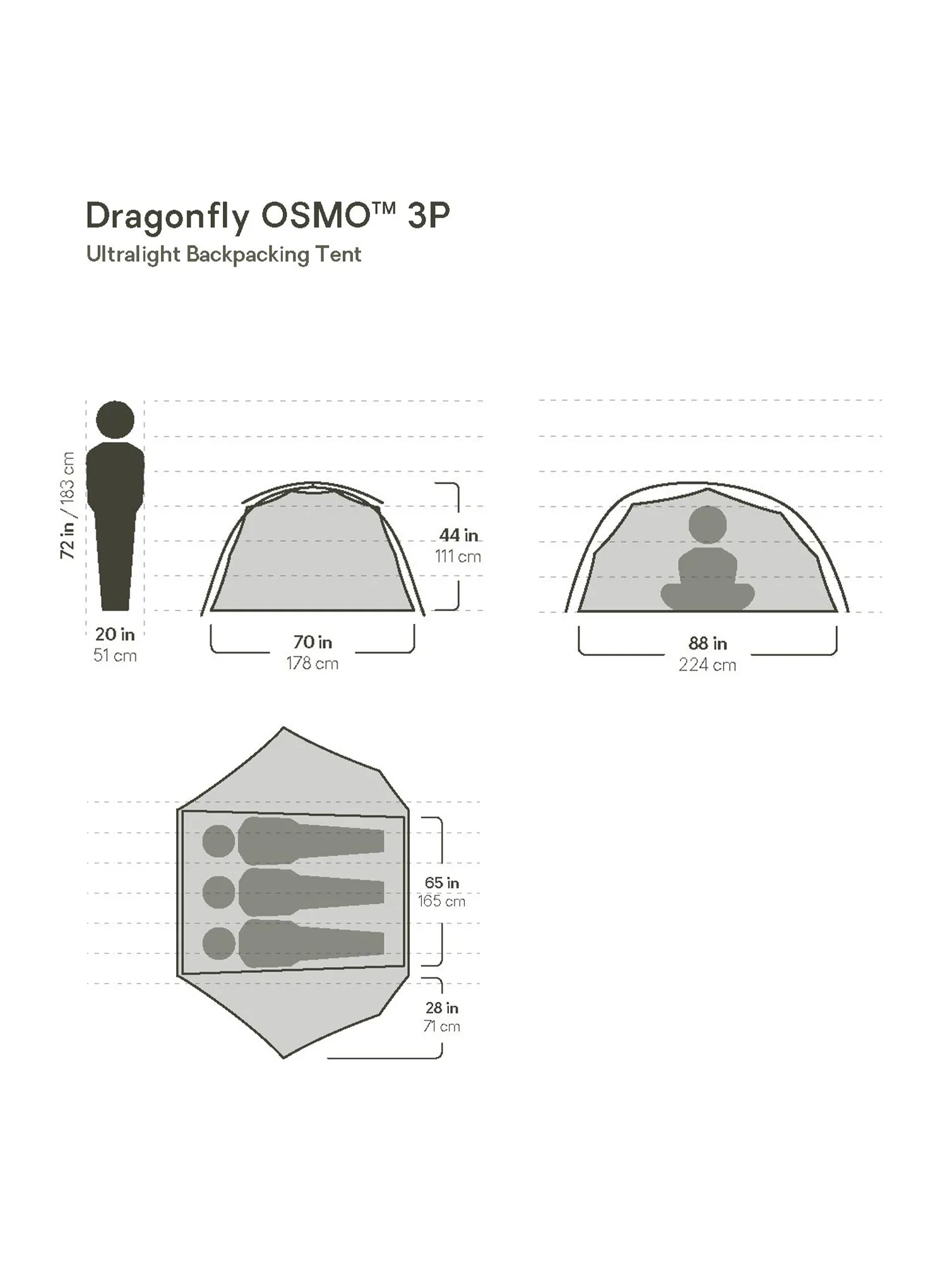 Триместна палатка Nemo Dragonfly OSMO 3P