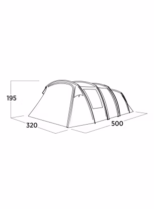 Петместна палатка Easy Camp Hamra 5