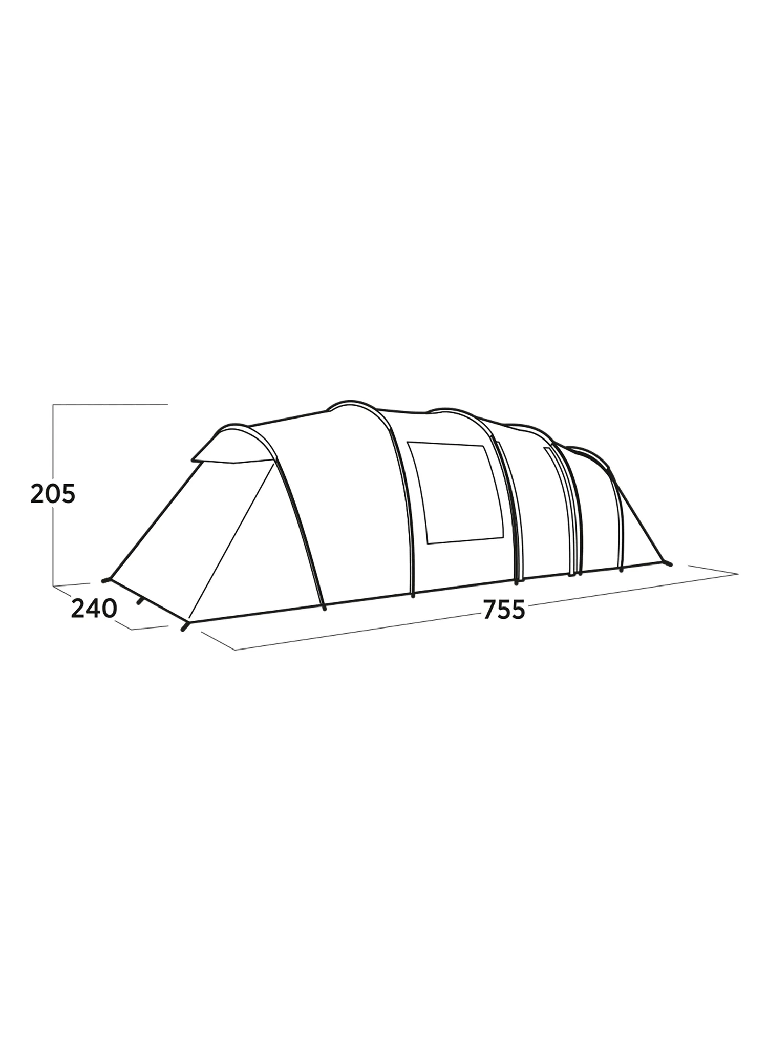 Семейна палатка Easy Camp Leka Twin 8