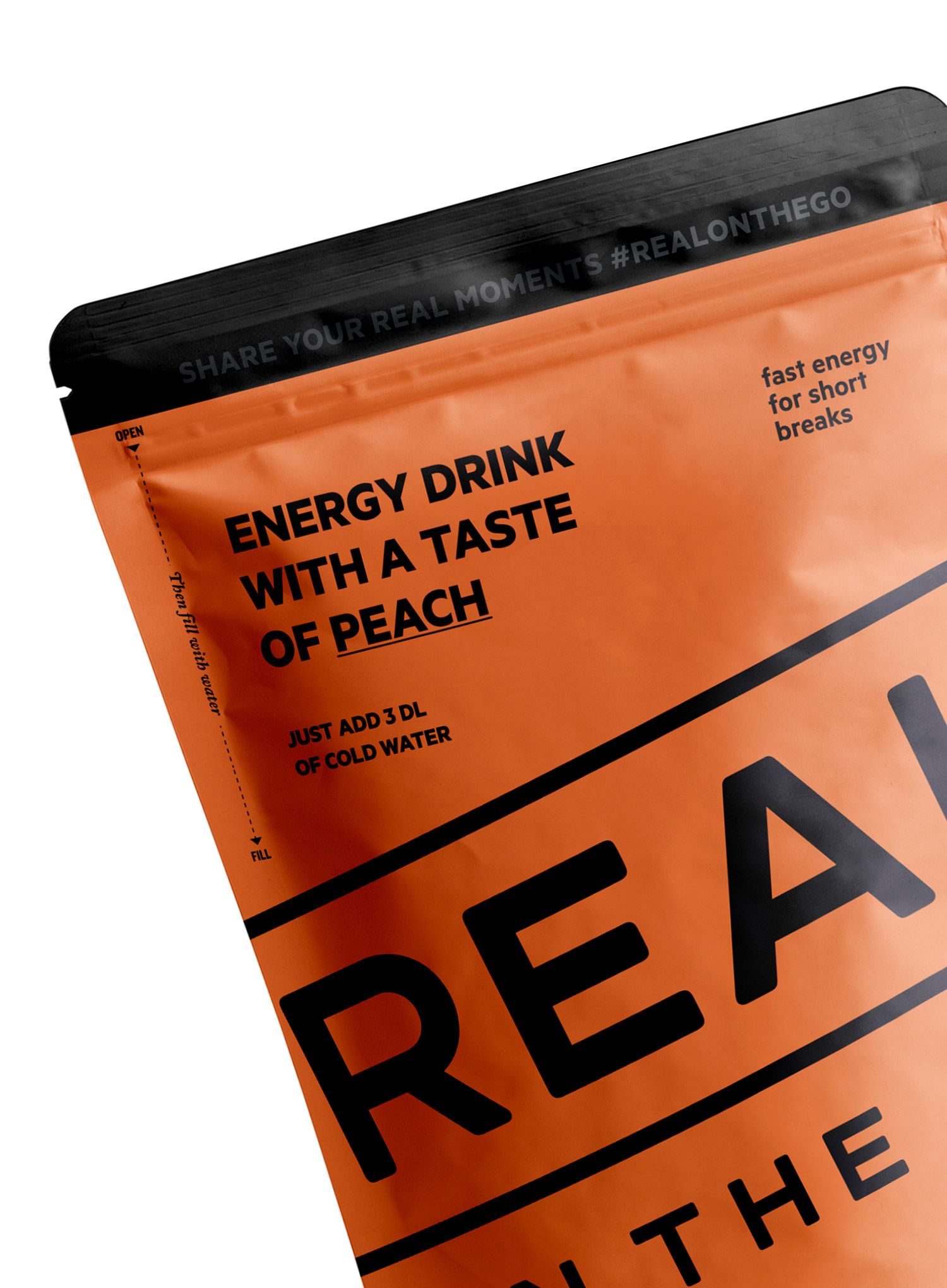 Енергийна напитка Real Turmat Energy drink Taste of Peach 330 ml