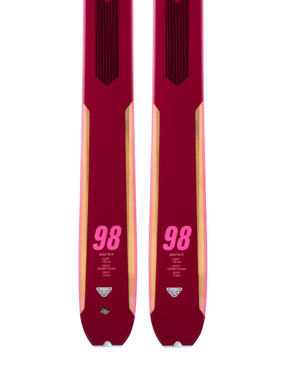 Дамски ски за ски туринг Dynafit Beast 98 - flamingo/pink